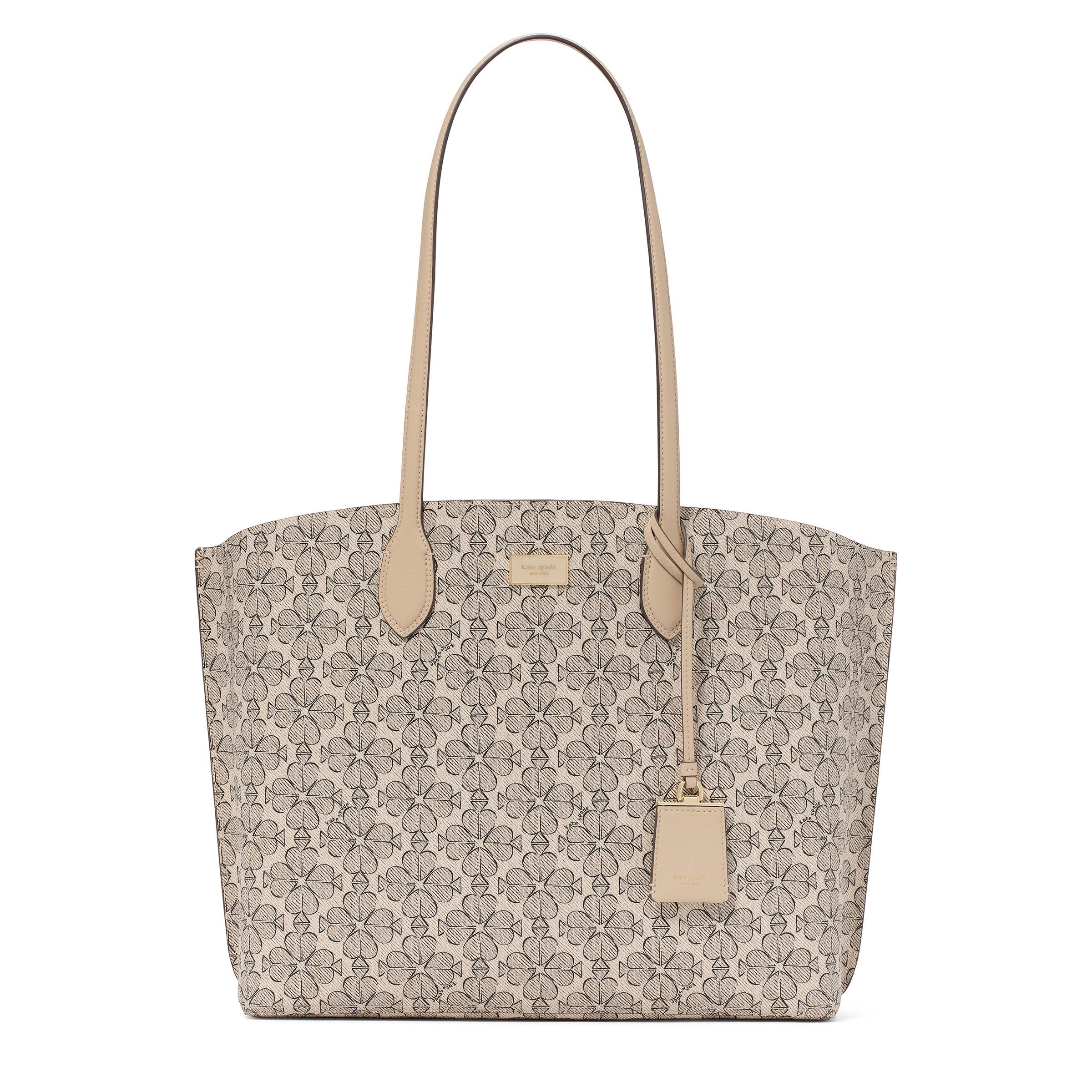 Suite Spade Flower Coated Canvas Large Work Tote - Neutral Multi