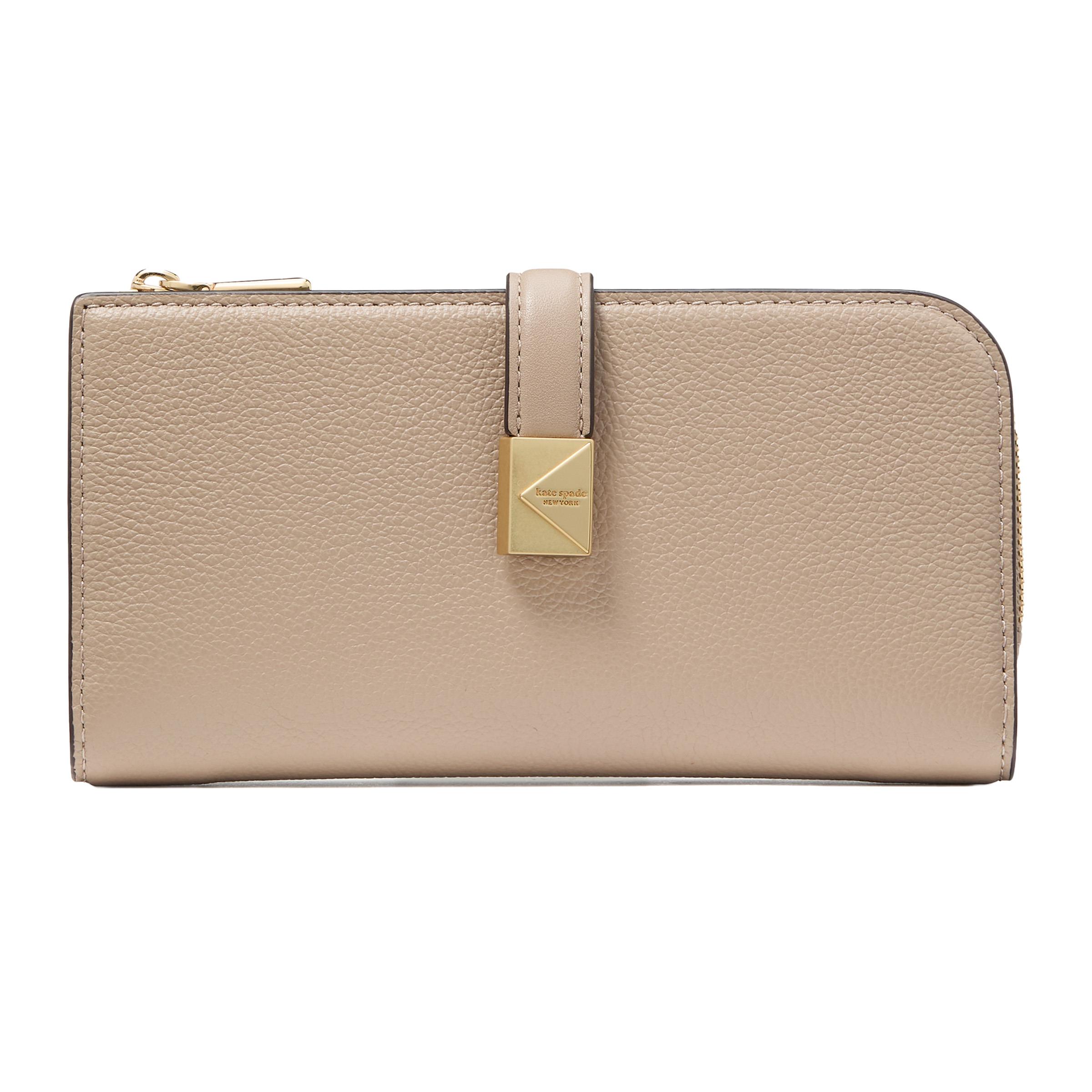 Deco Zip Slim Wallet - Timeless Taupe