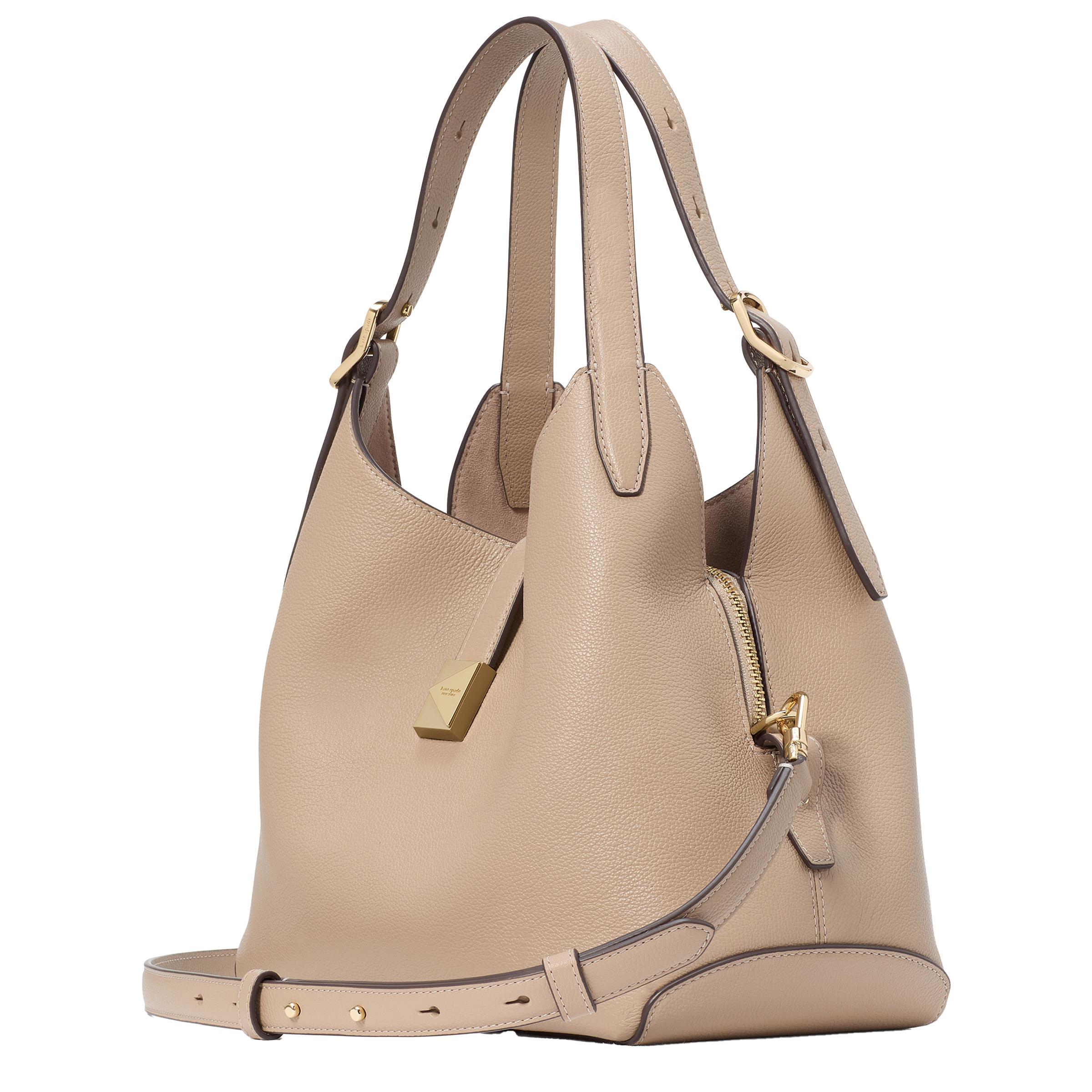 Deco Medium Crossbody Tote - Timeless Taupe