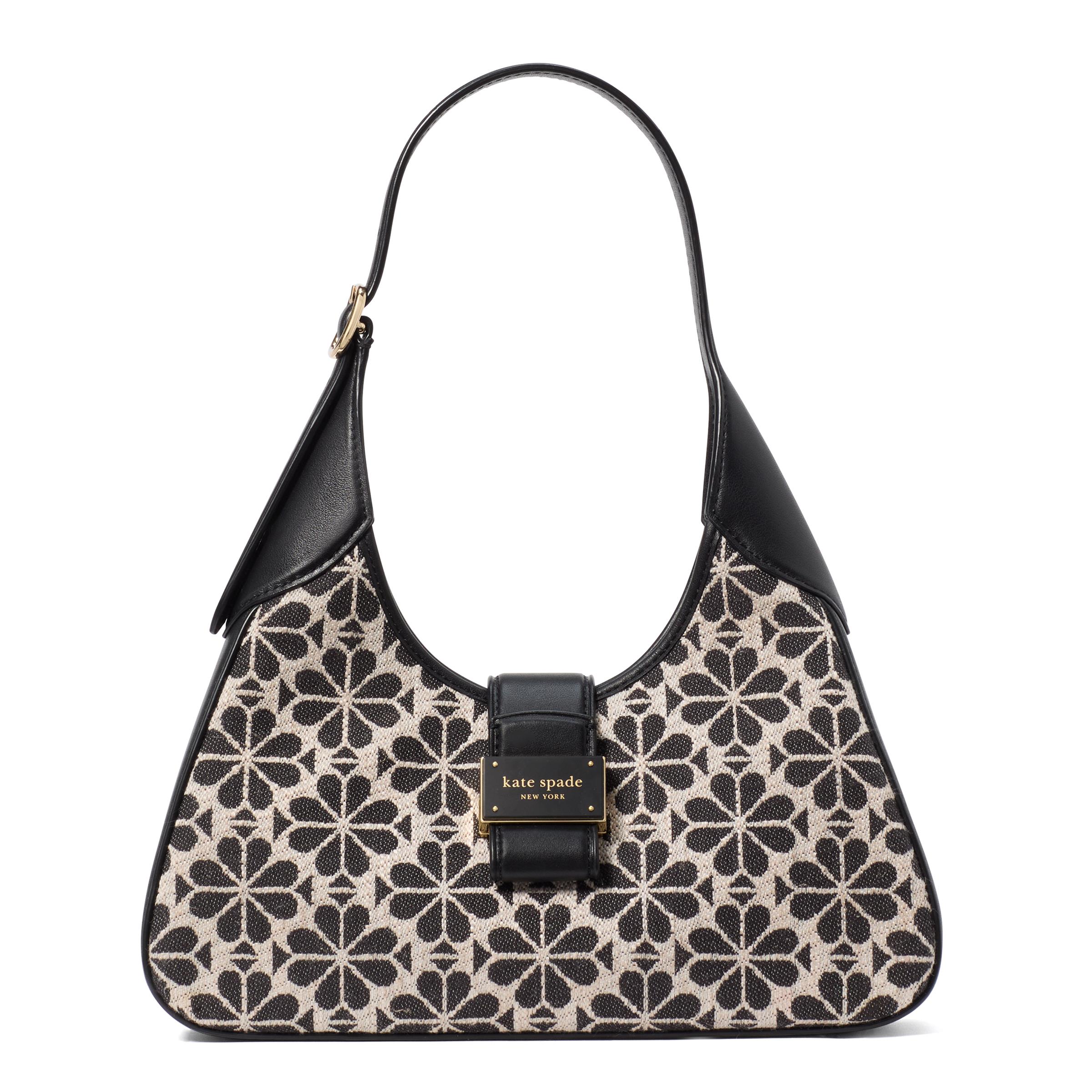 Spade Flower Jacquard Nouveau Small Shoulder Bag - Sand Multi