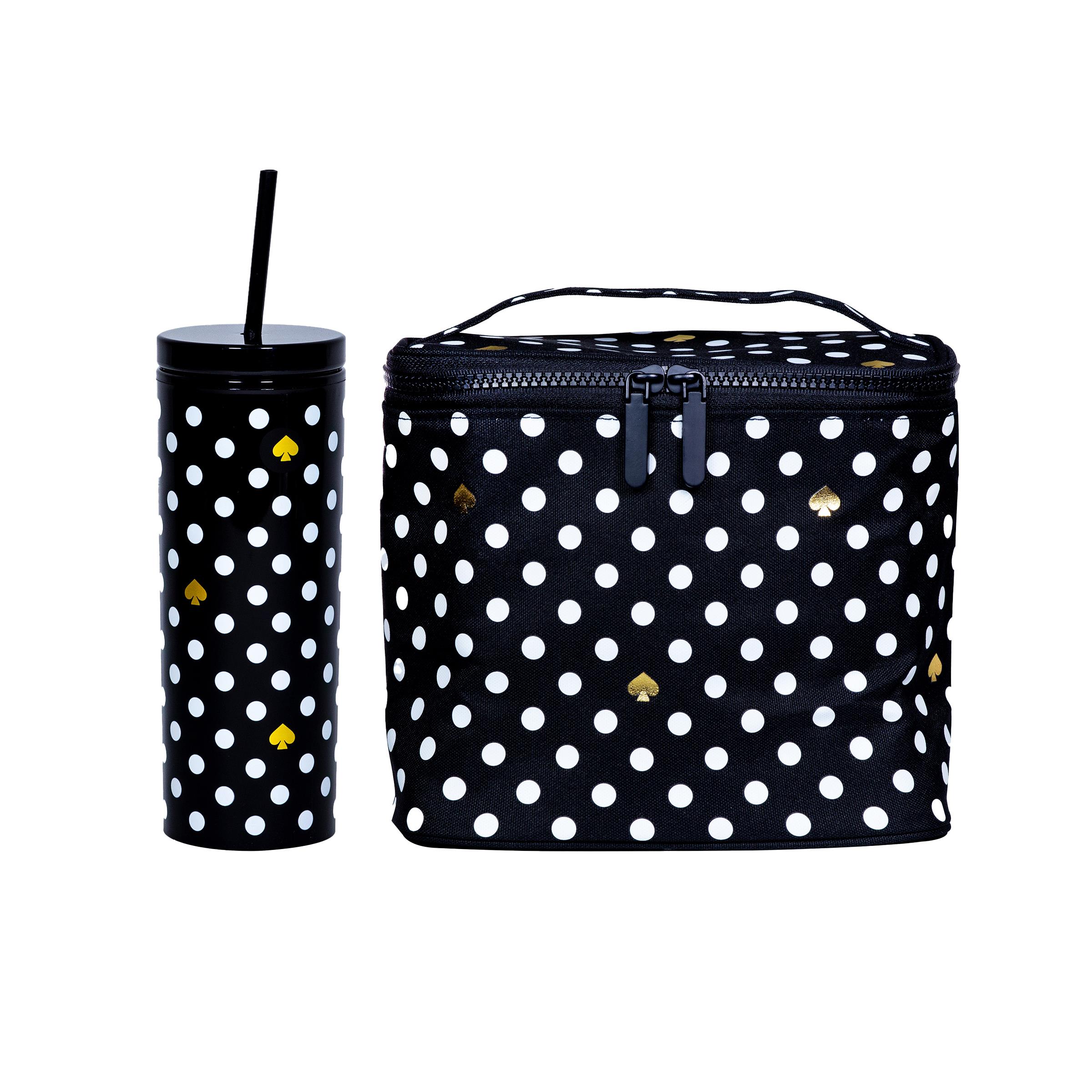 Sip & Snack Lunch Tote Bundle - Polka Dots