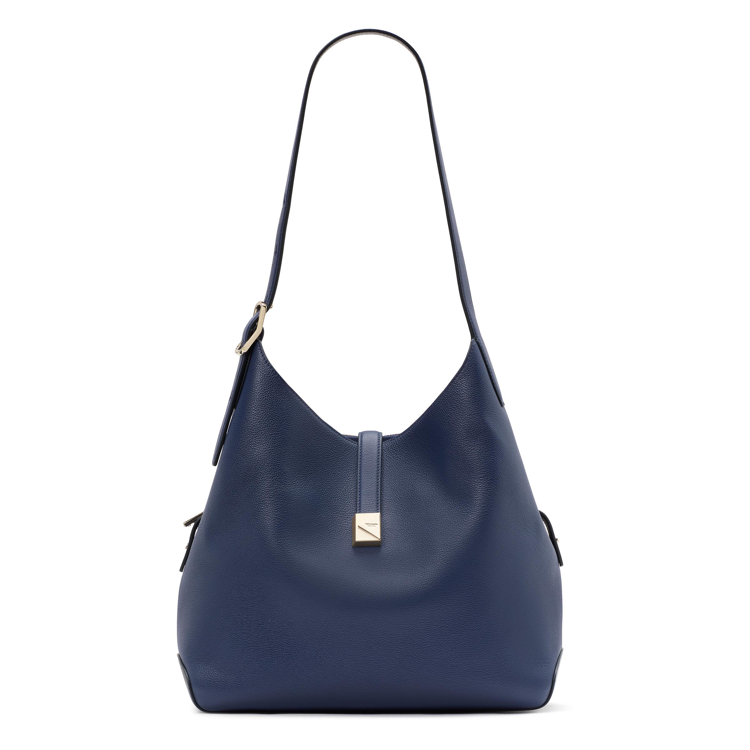 Deco Large Shoulder Bag - Parisian Navy