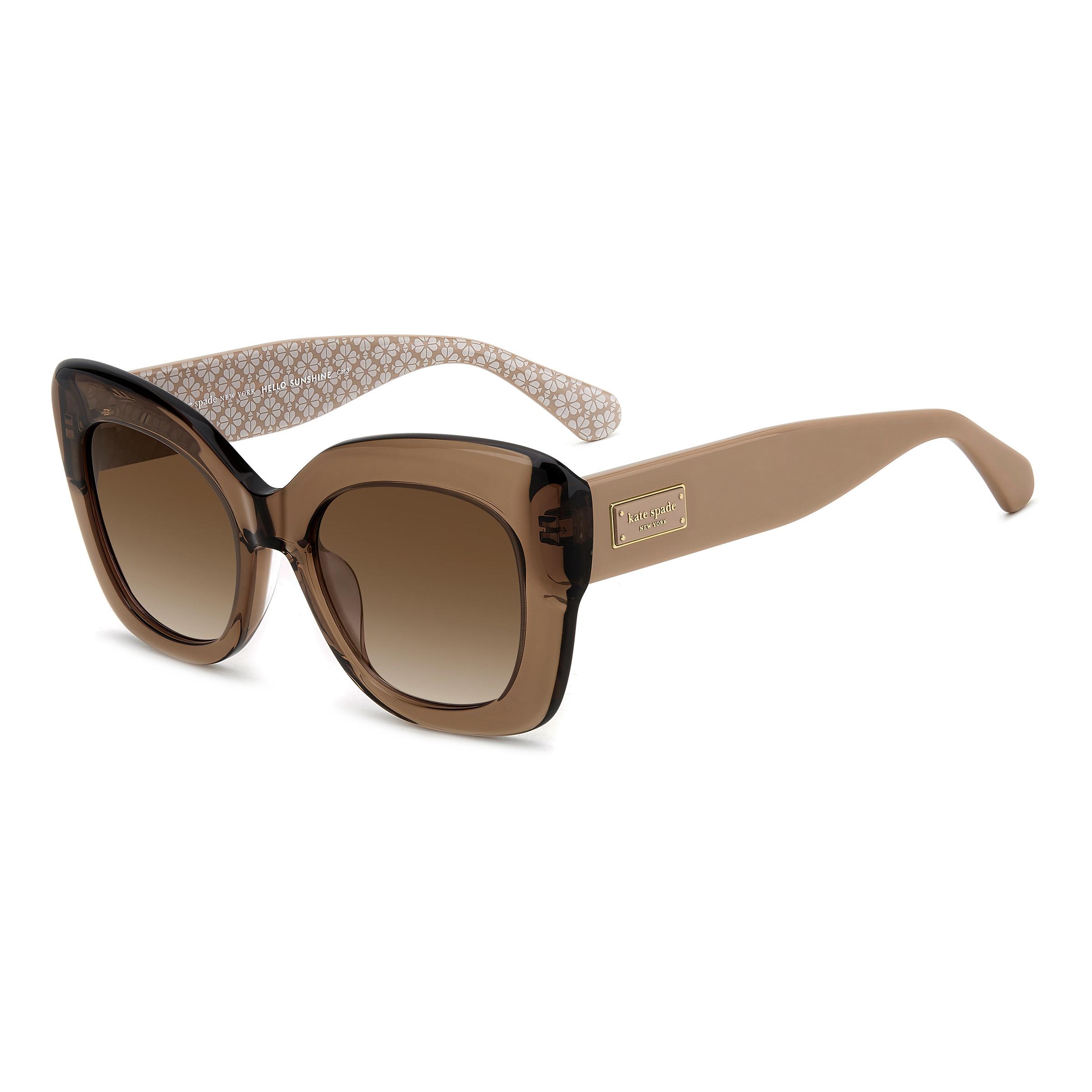 Kalie Square Sunglasses - Beige Crystal