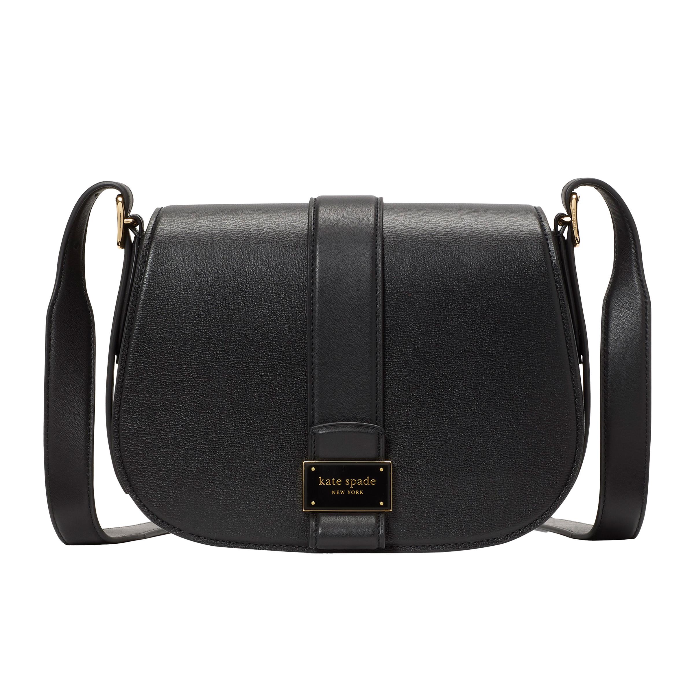 Nouveau Medium Saddle Bag - Black
