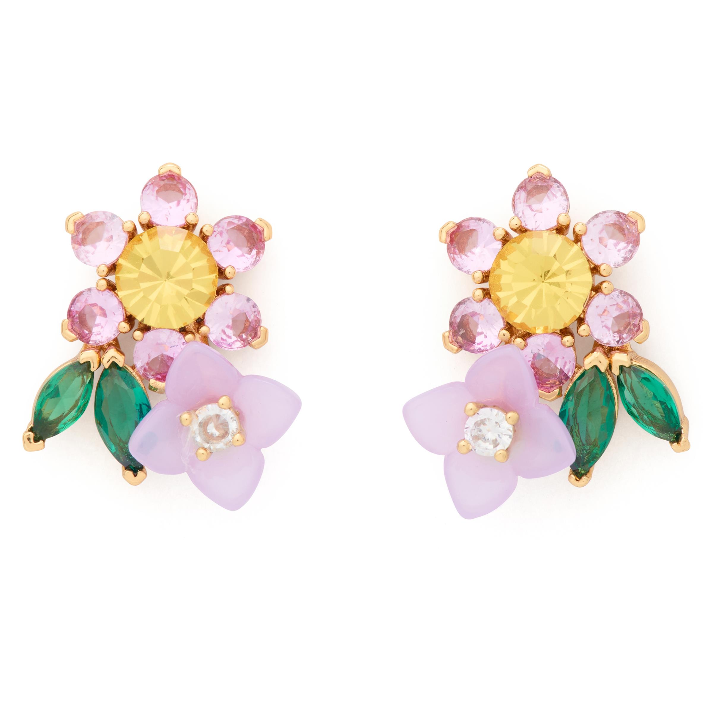 Bursting Blooms Cluster Studs - Multi