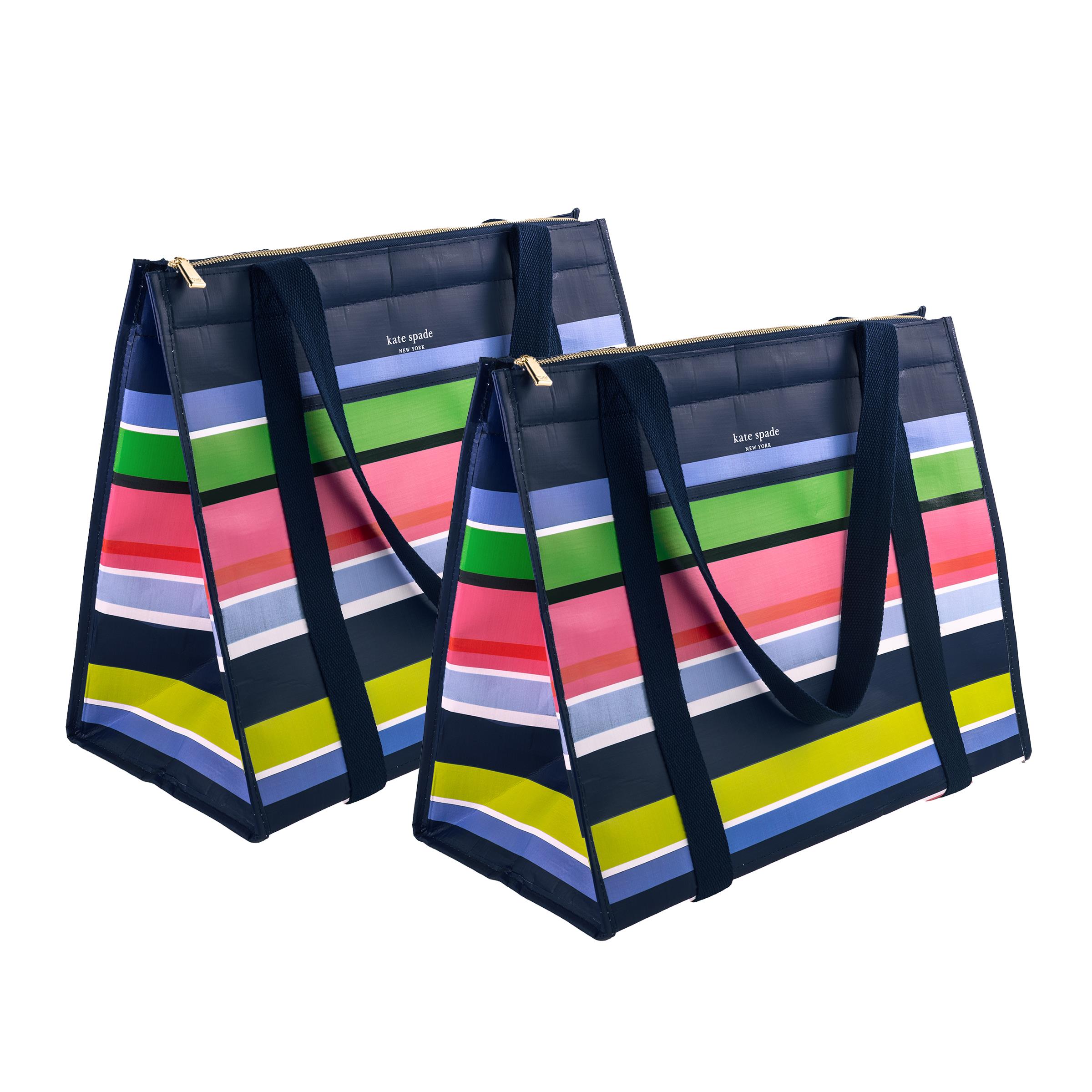 Insulated Market Tote 2pc Bundle - Sunny Day Stripe