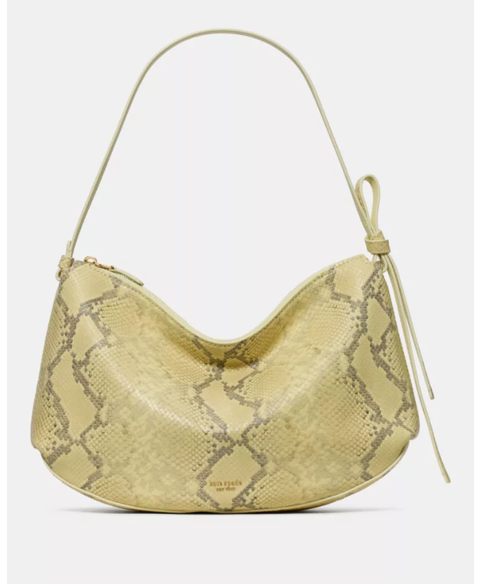 Loop Snake Embossed Large Shoulder Bag