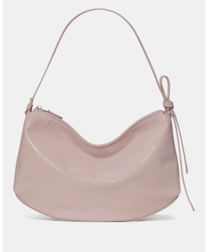 Loop Crinkle Patent Large Shoulder Bag