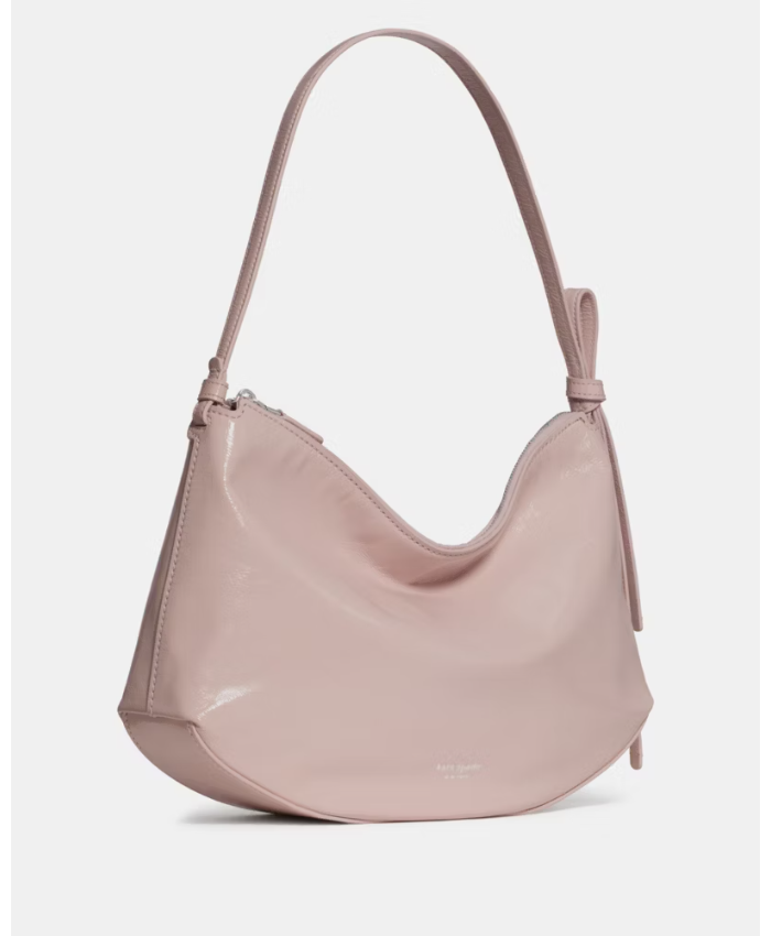 Loop Crinkle Patent Large Shoulder Bag
