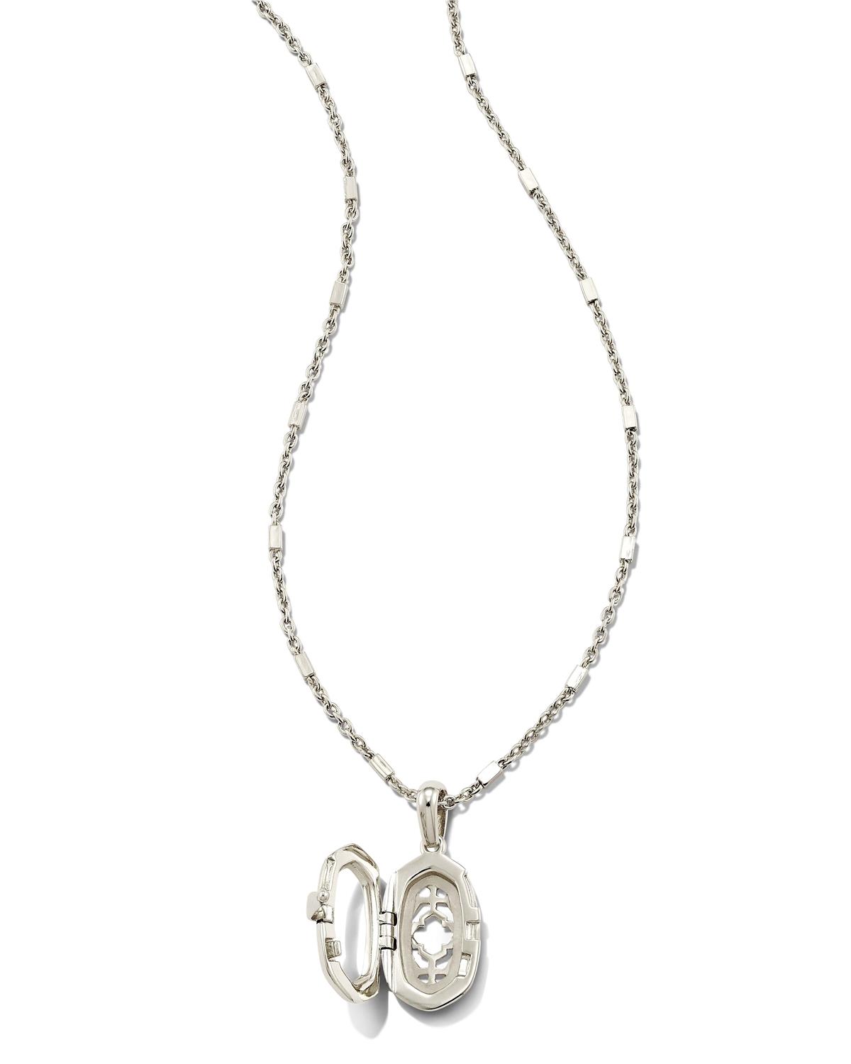 Ellie Locket Pendant Rhodium Component