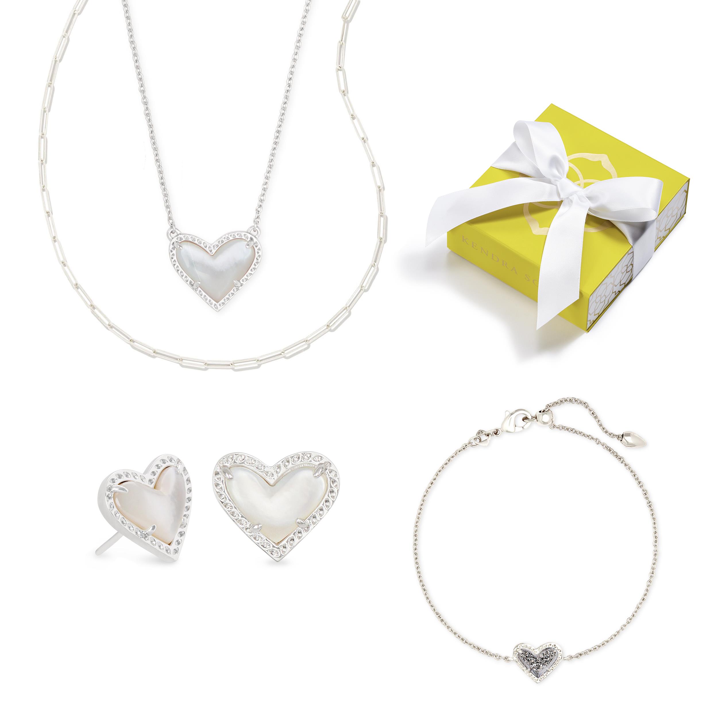 Silver Ari Heart Deluxe Set