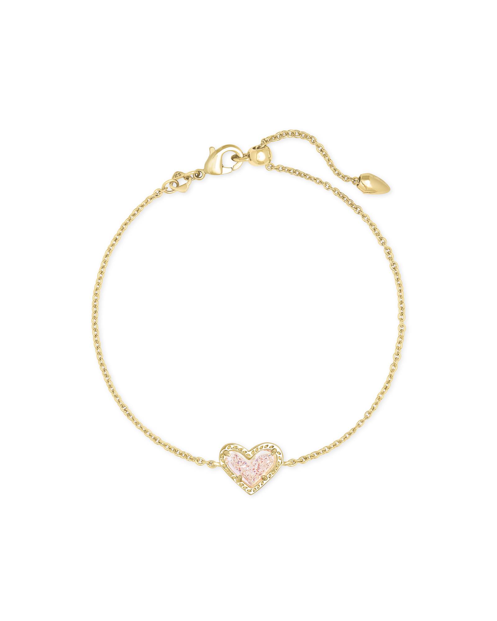 Ari Heart Delicate Chain Bracelet