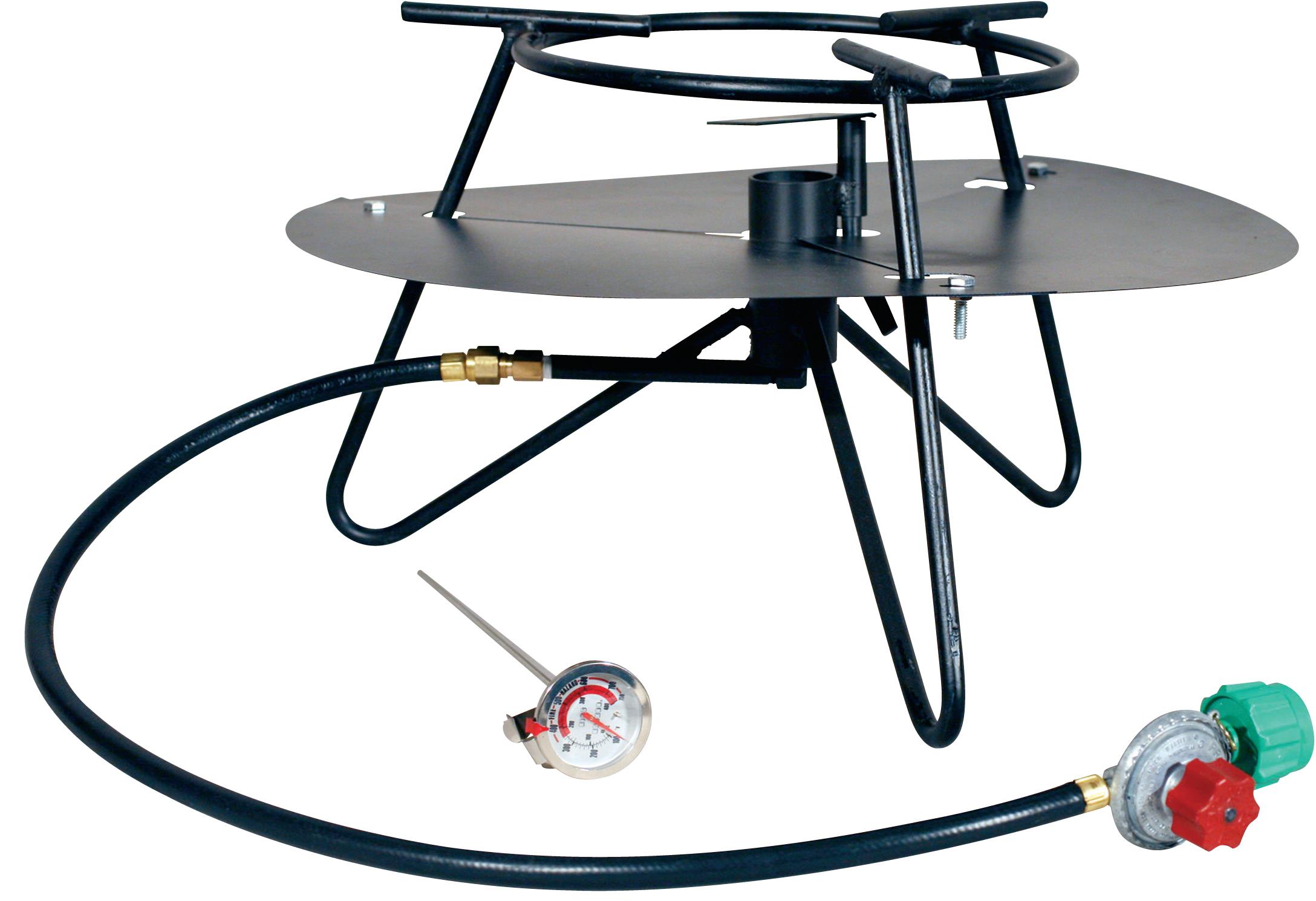 Portable 12-Inch Tripod-Style Outdoor Propane Cooker With Jet Burner
