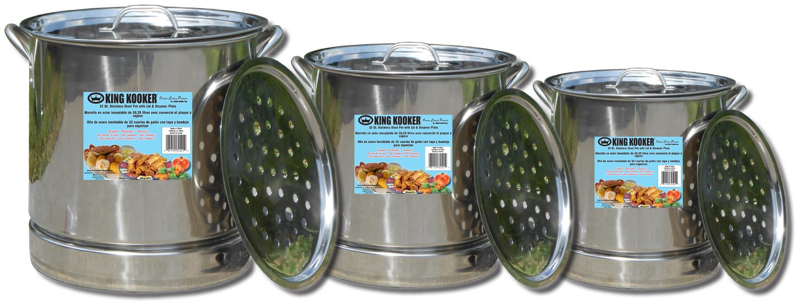 Stainless Steel 3-Pot Set