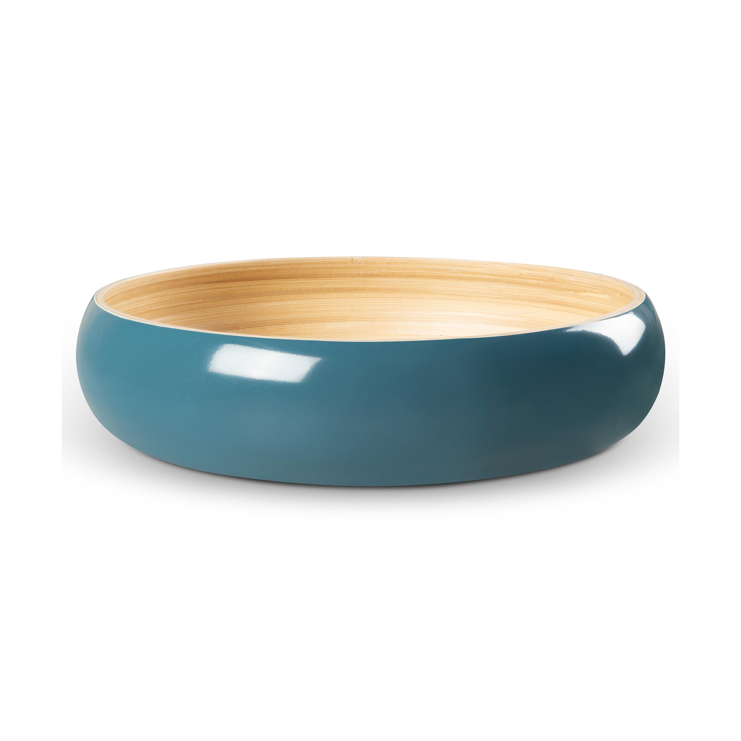 LEXA - 12-Inch Bamboo Fruit Bowl - Navy