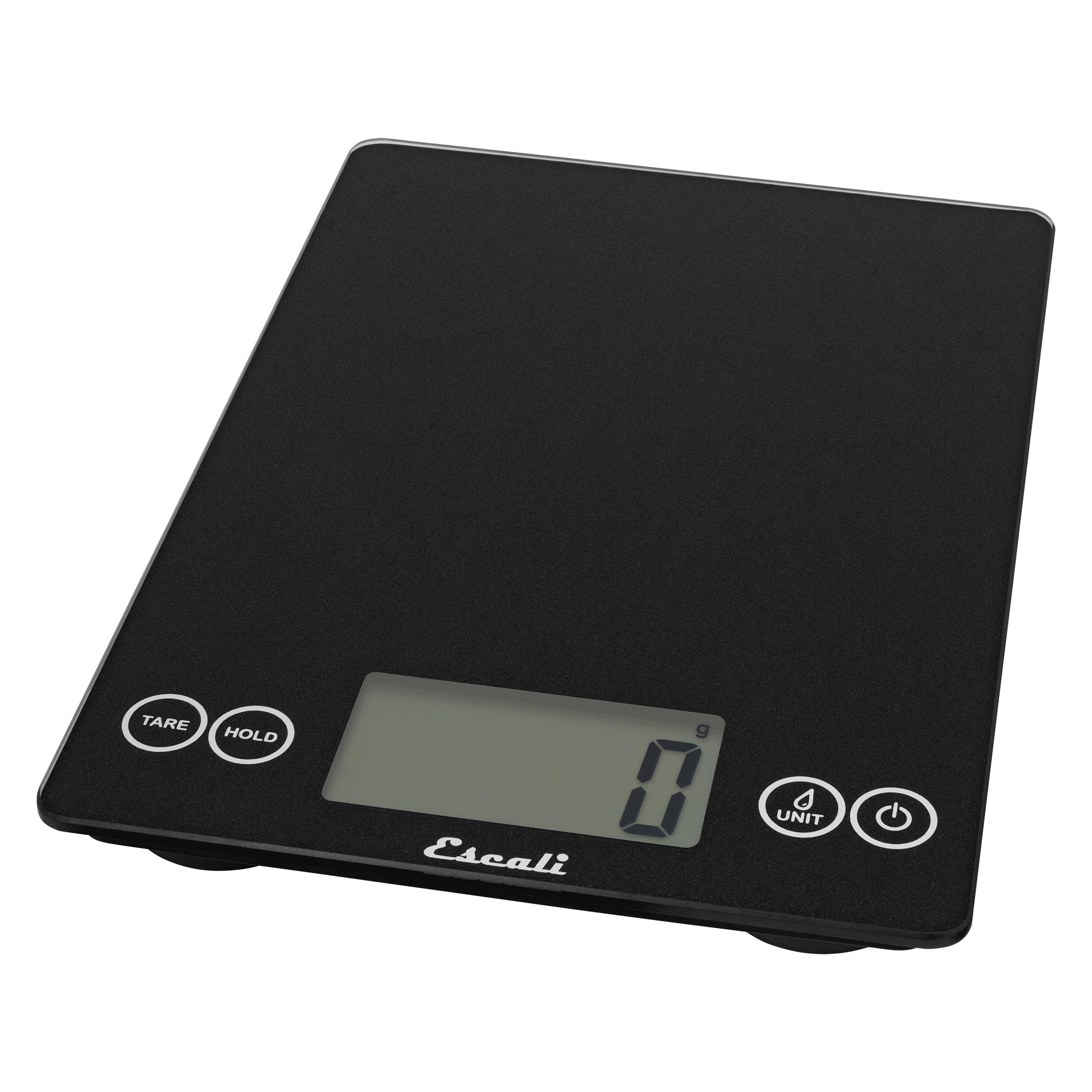 Escali - Arti Glass Digital Scale, Black Obsidian