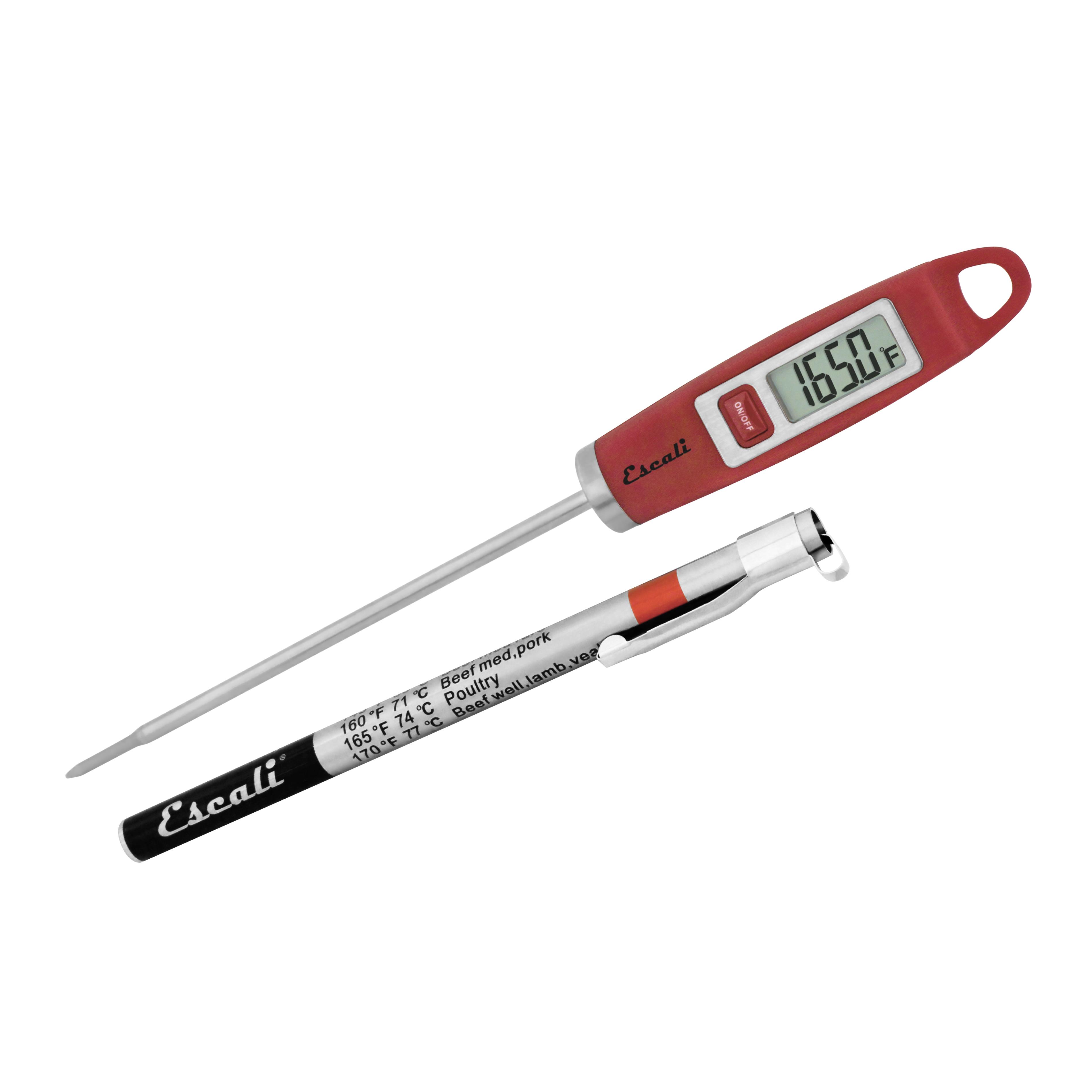 Escali - Gourmet Digital Thermometer, Red