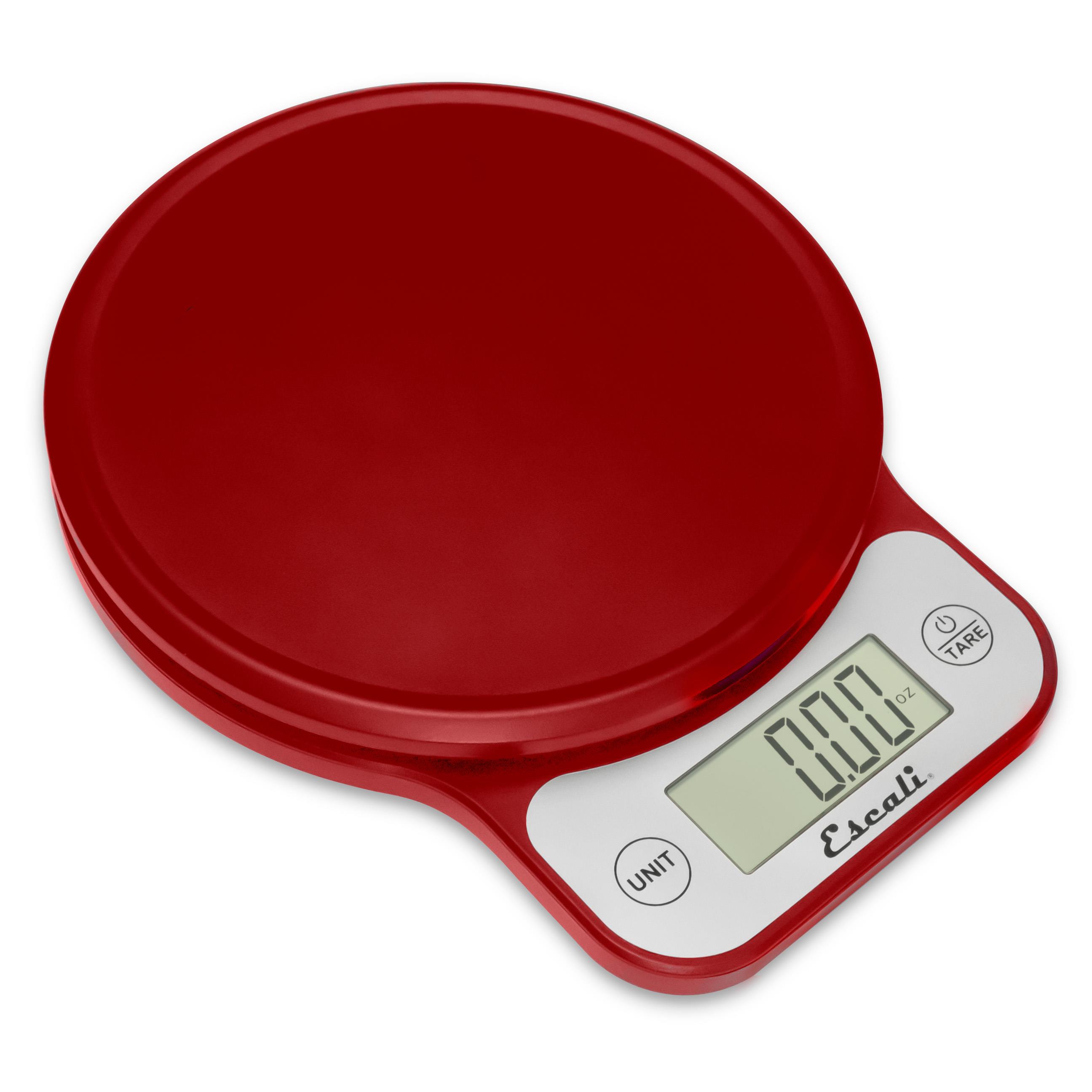 Escali - Telero Digital Kitchen Scale, Red