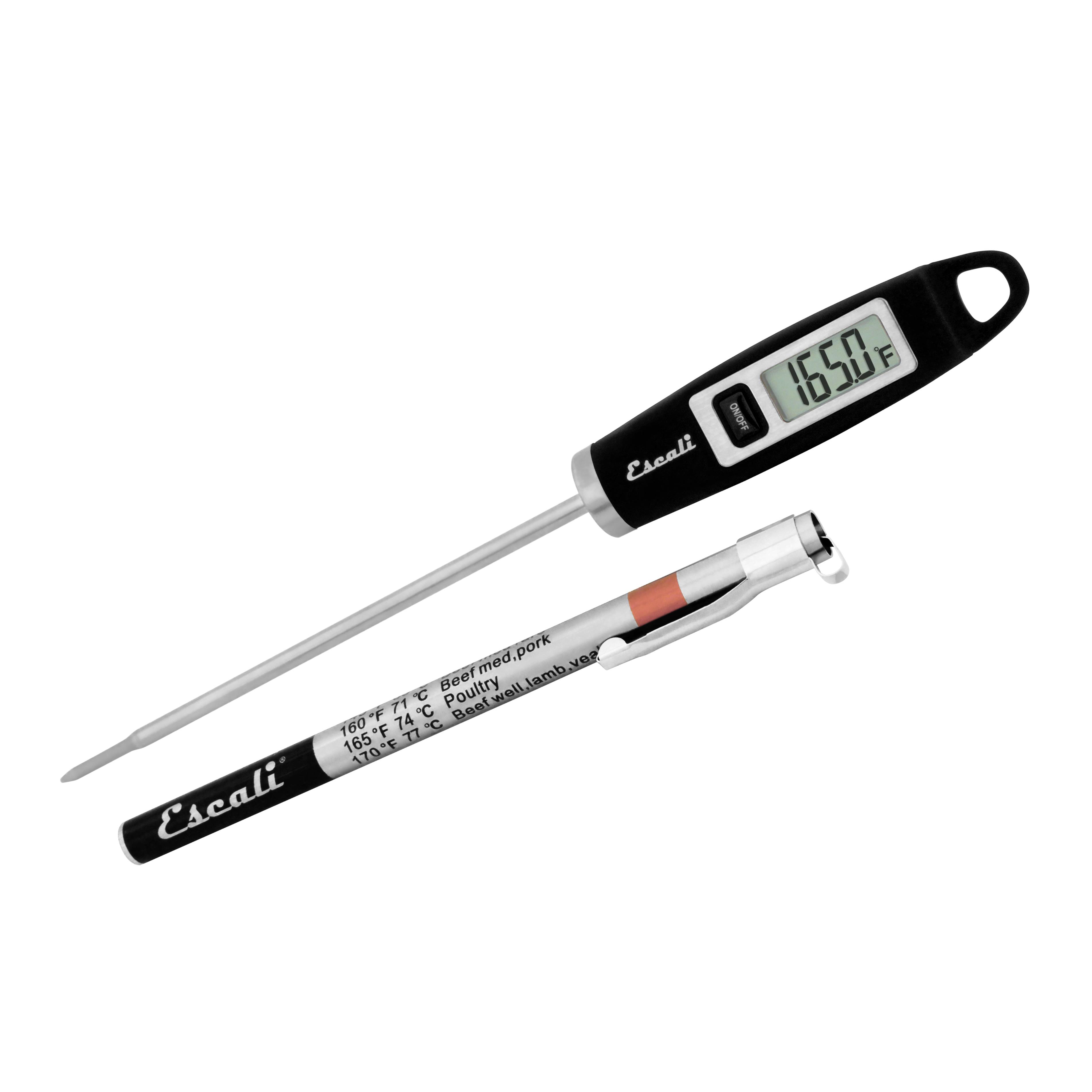Escali - Gourmet Digital Thermometer, Black