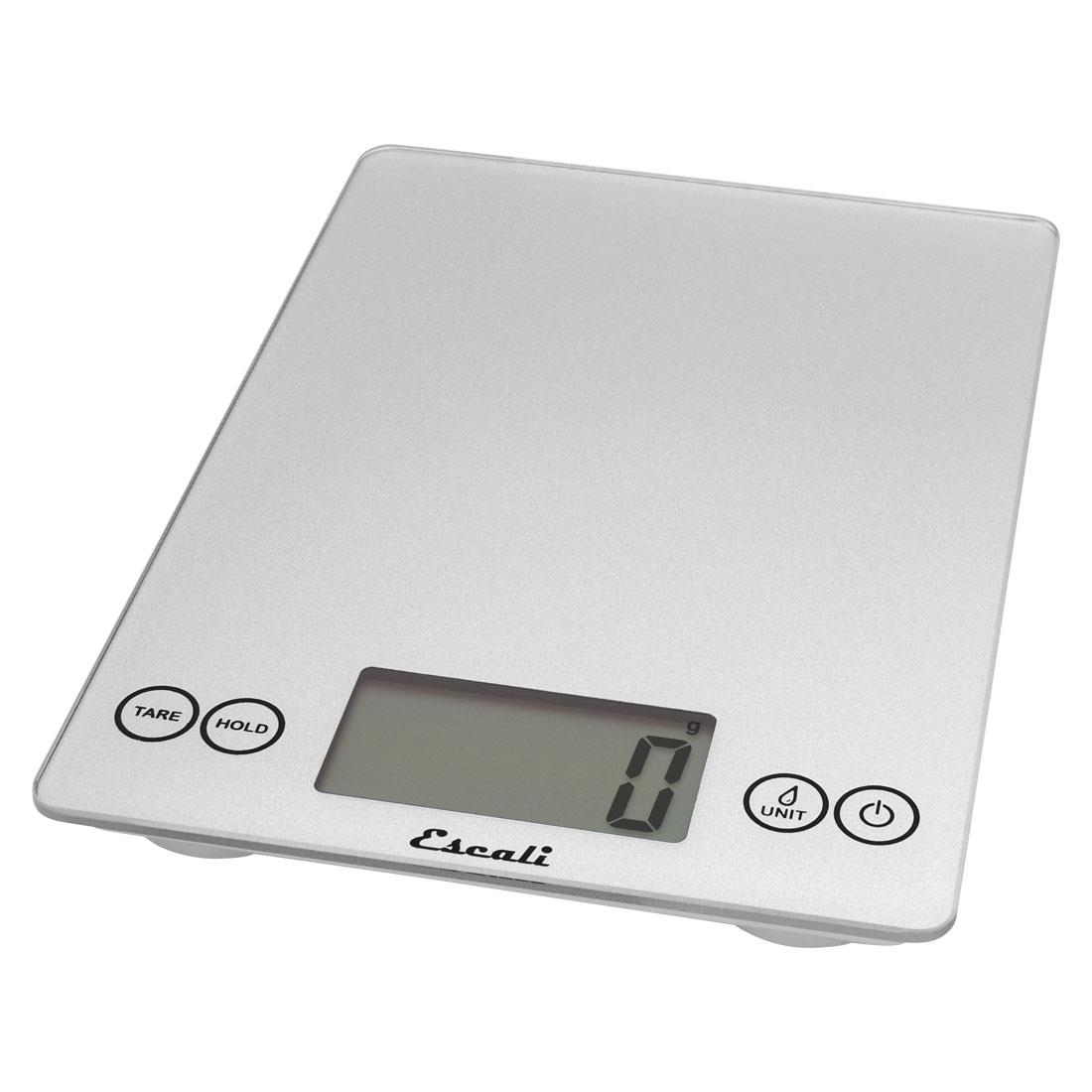 Escali - Arti Glass Digital Scale, Shiny Silver