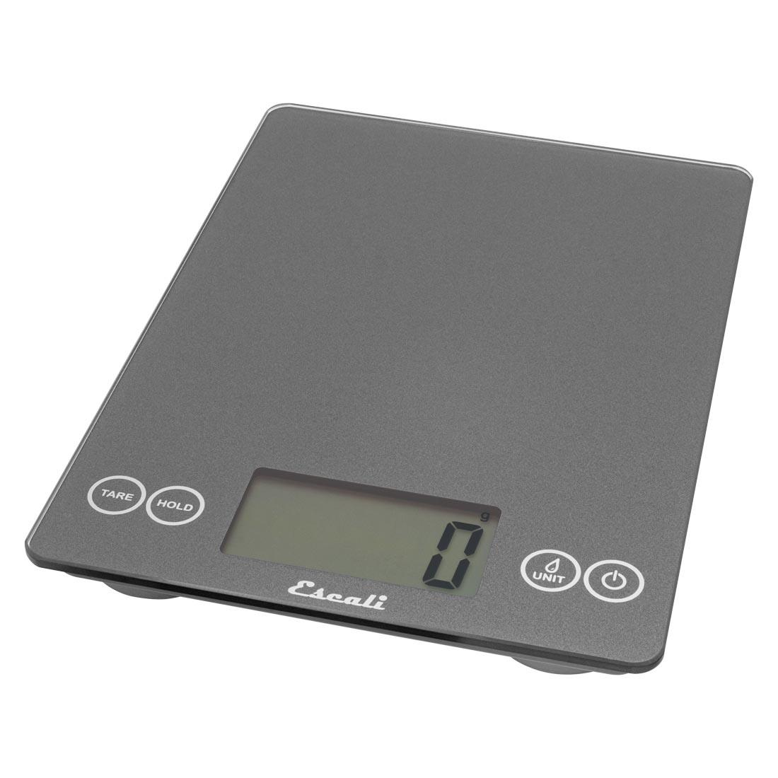 Escali - Arti Glass Digital Scale, Gray Storm