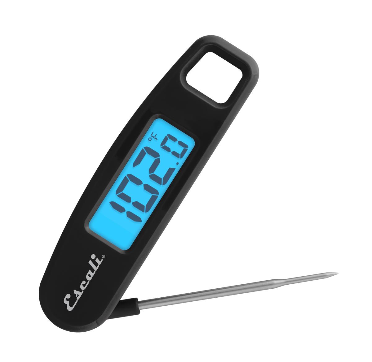 Escali - Compact Folding Digital Thermometer, Black