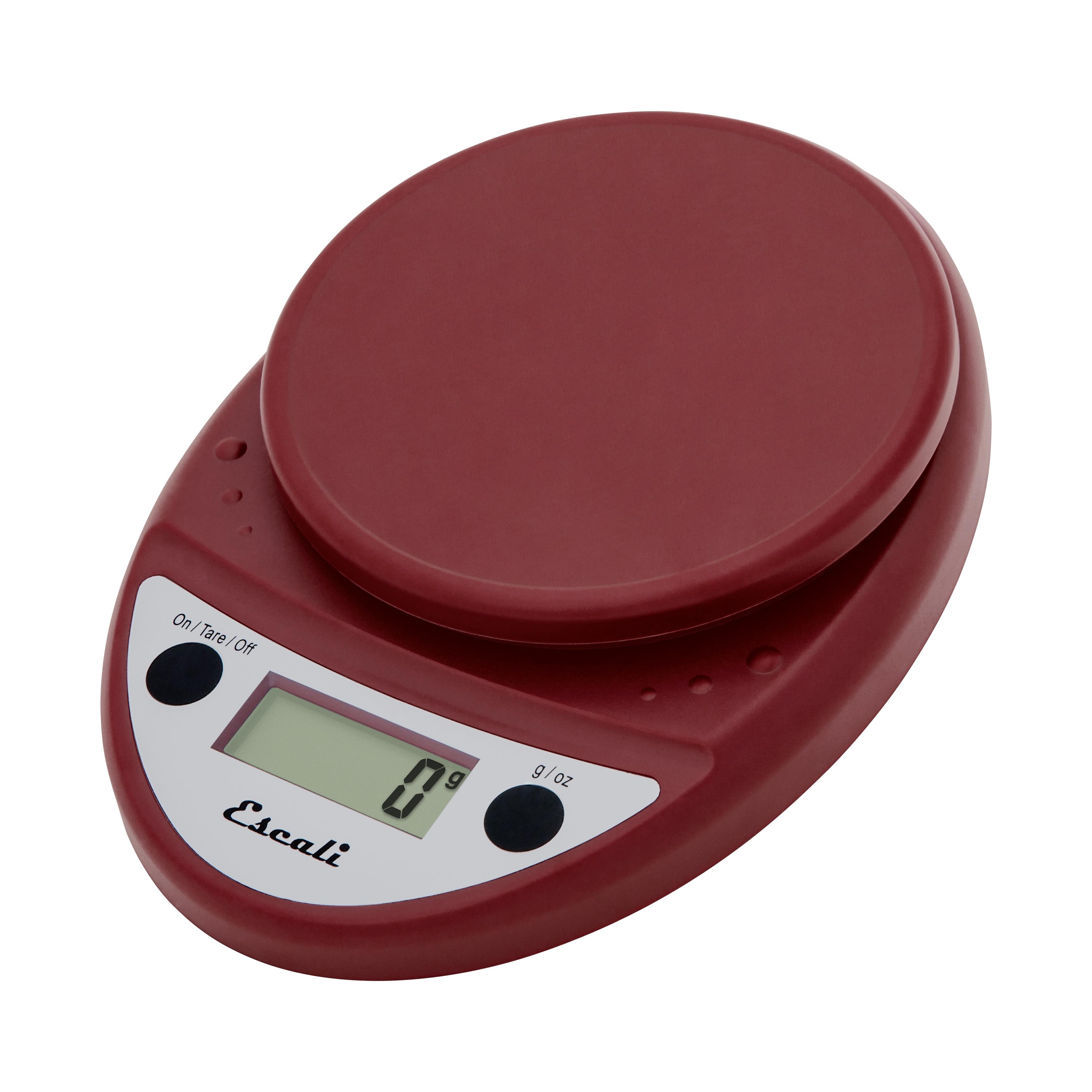 Escali - Primo Digital Scale, Warm Red