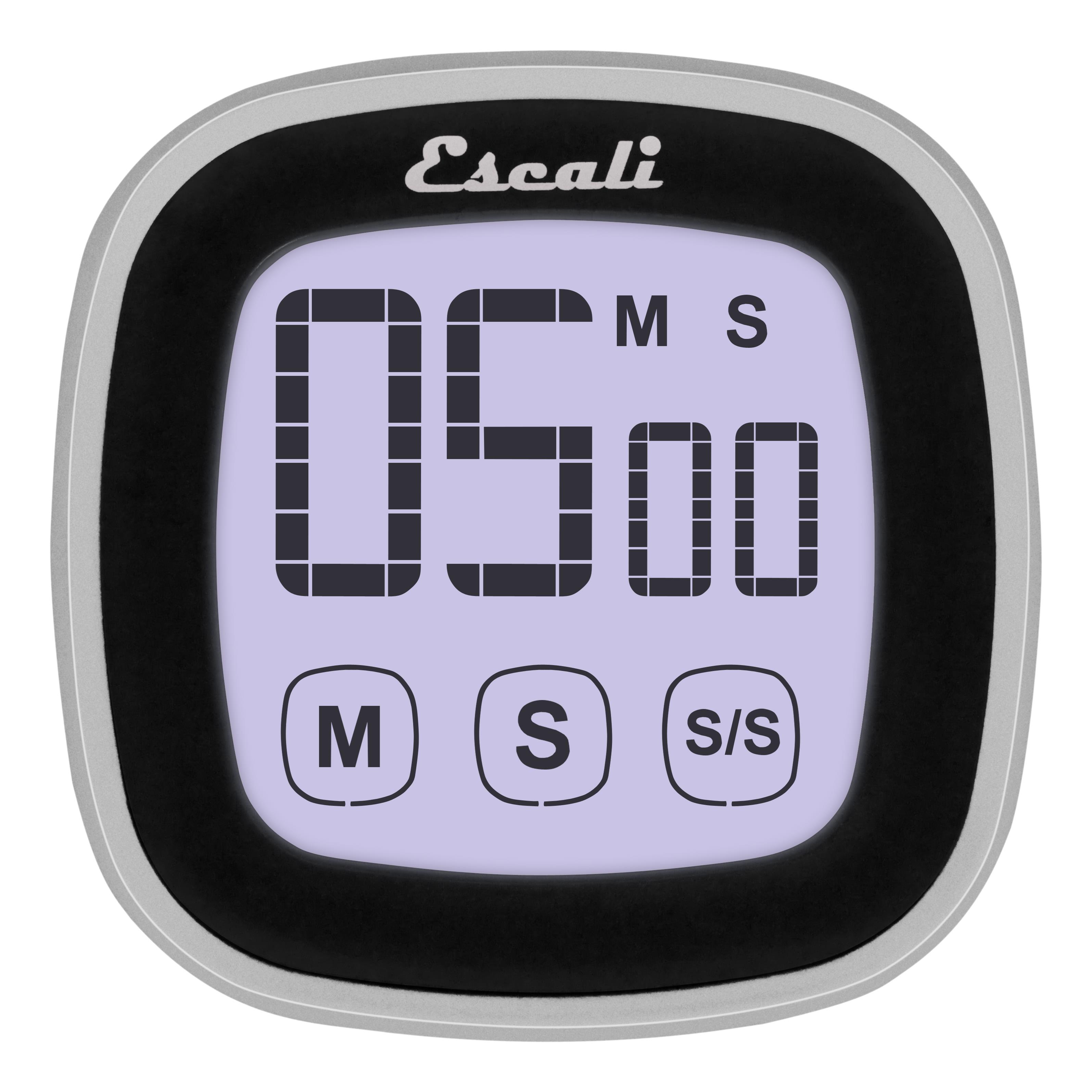Escali - Touch Screen Digital Timer, Black