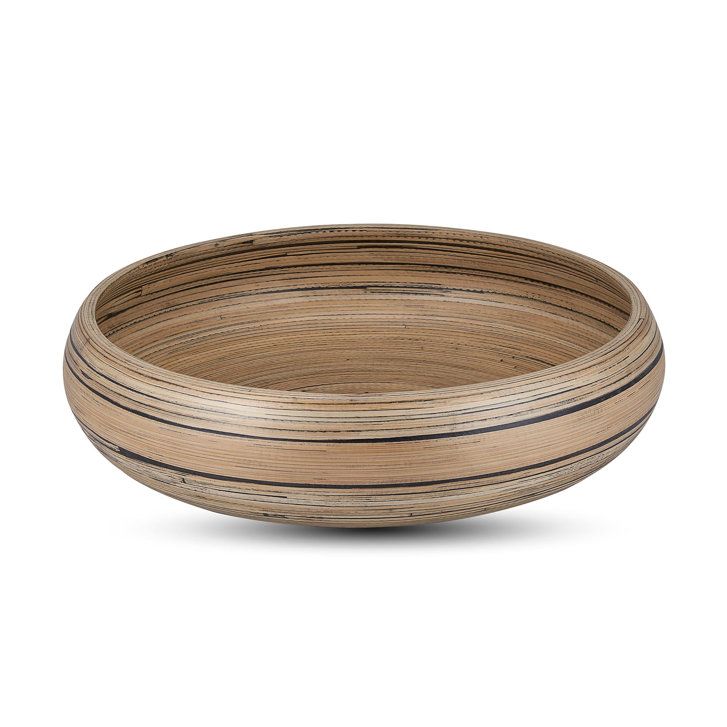LEXA - 12-Inch Bamboo Fruit Bowl - Black