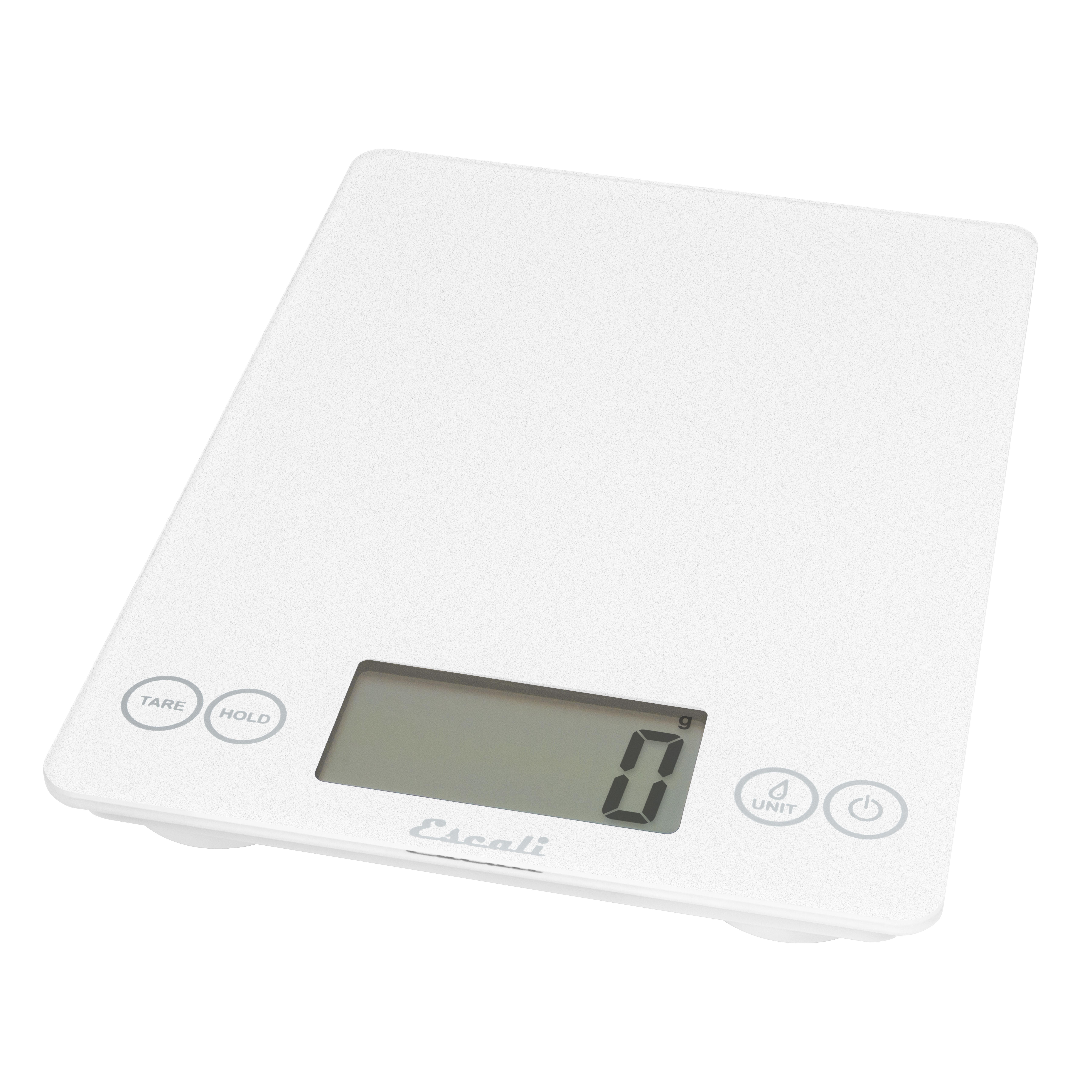Escali - Arti Glass Digital Scale, Frost White