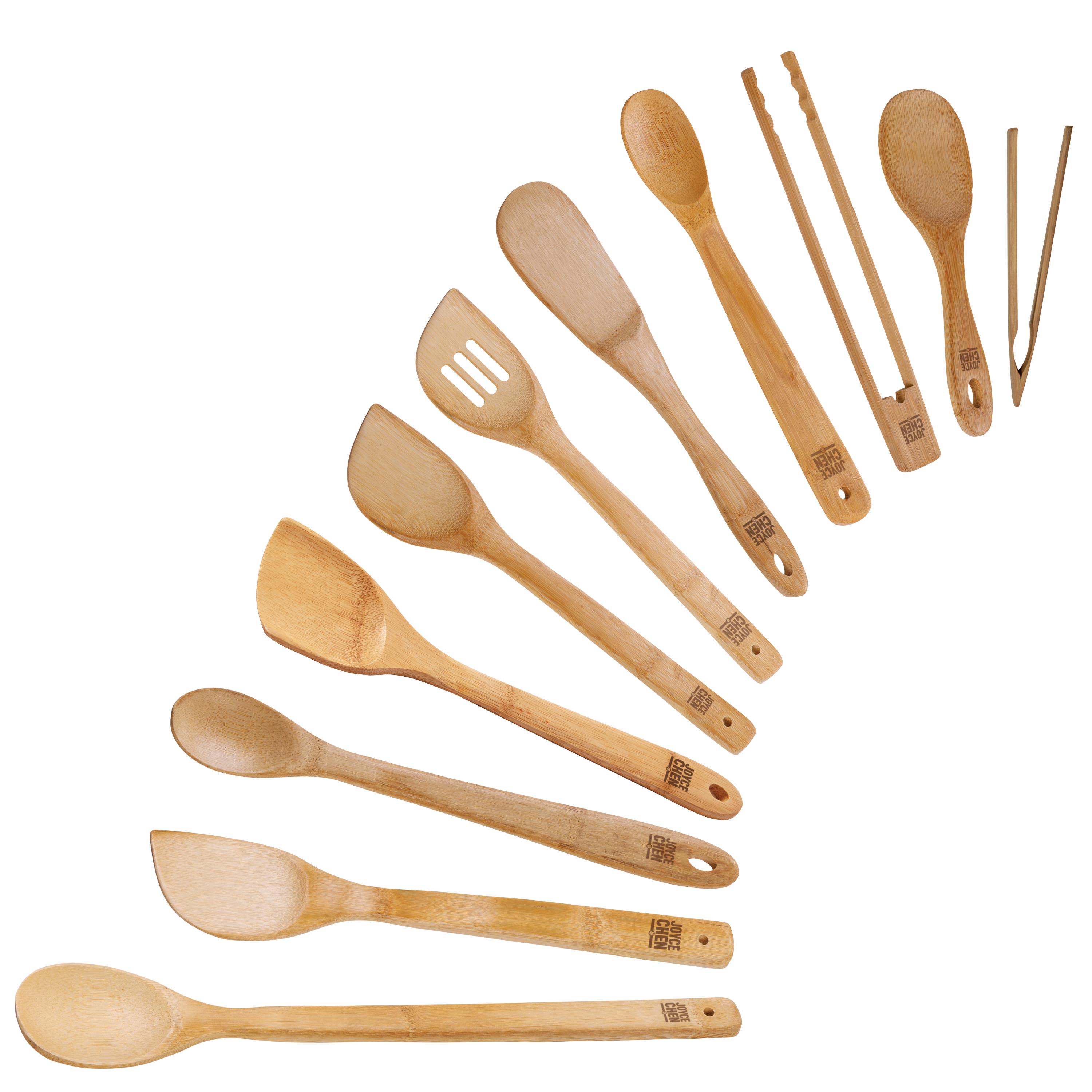 Joyce Chen - 11-Piece Burnished Bamboo Utensil Set