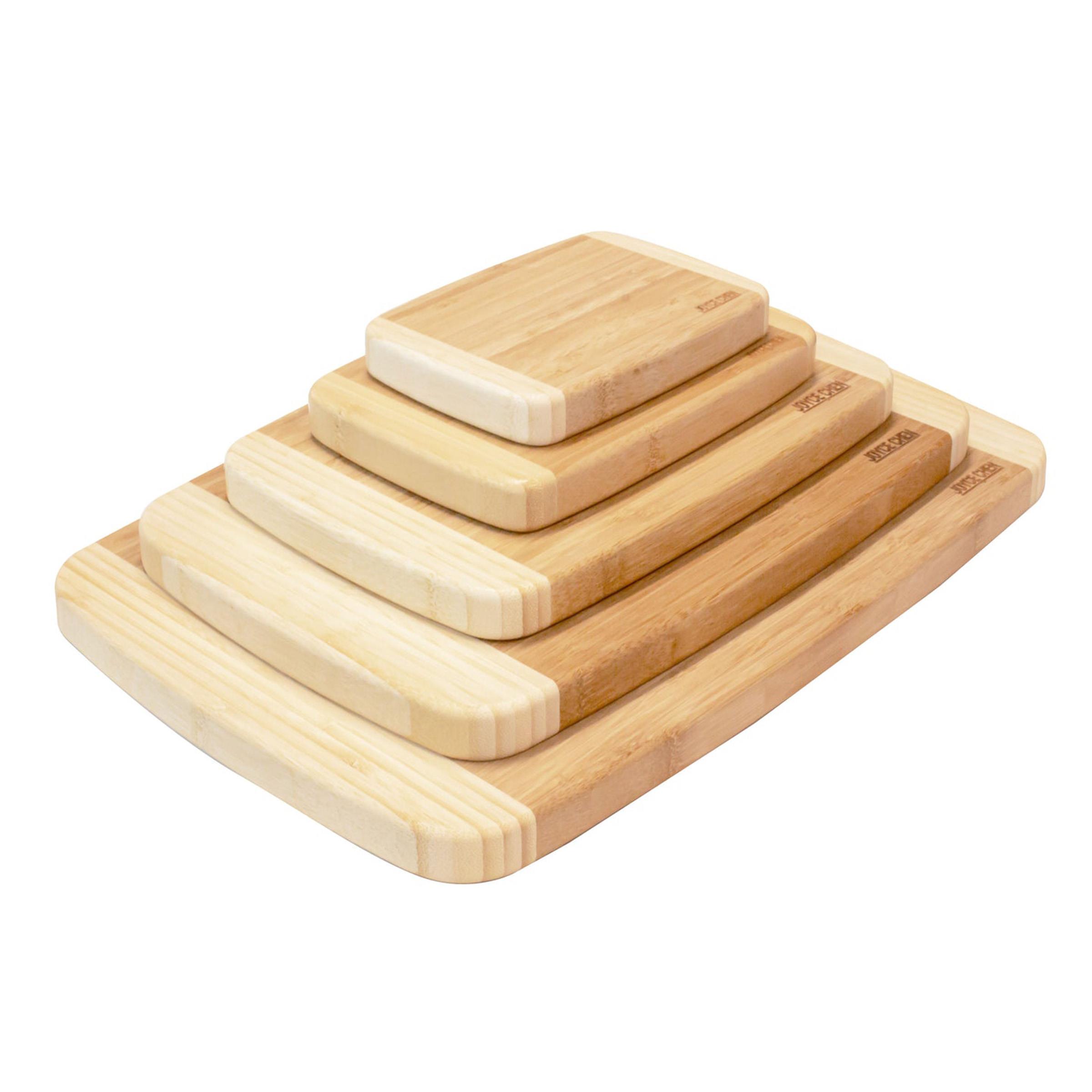 Joyce Chen - 5-Pack Burnished Bamboo Cutting Board Bundle