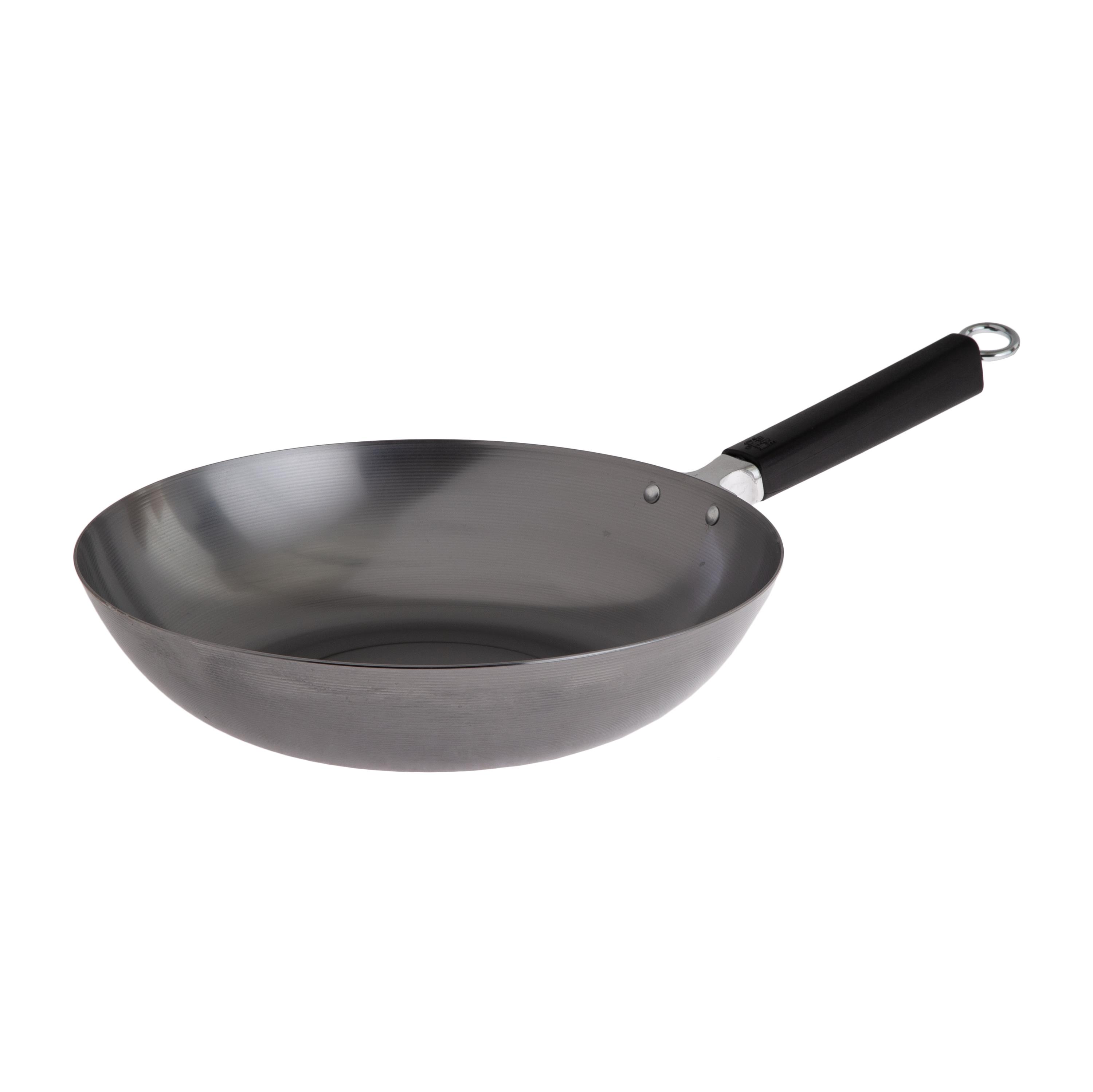 Joyce Chen - Professional Series 12-Inch Uncoated Carbon Steel Stir Fry Pan W/Phenolic Handle