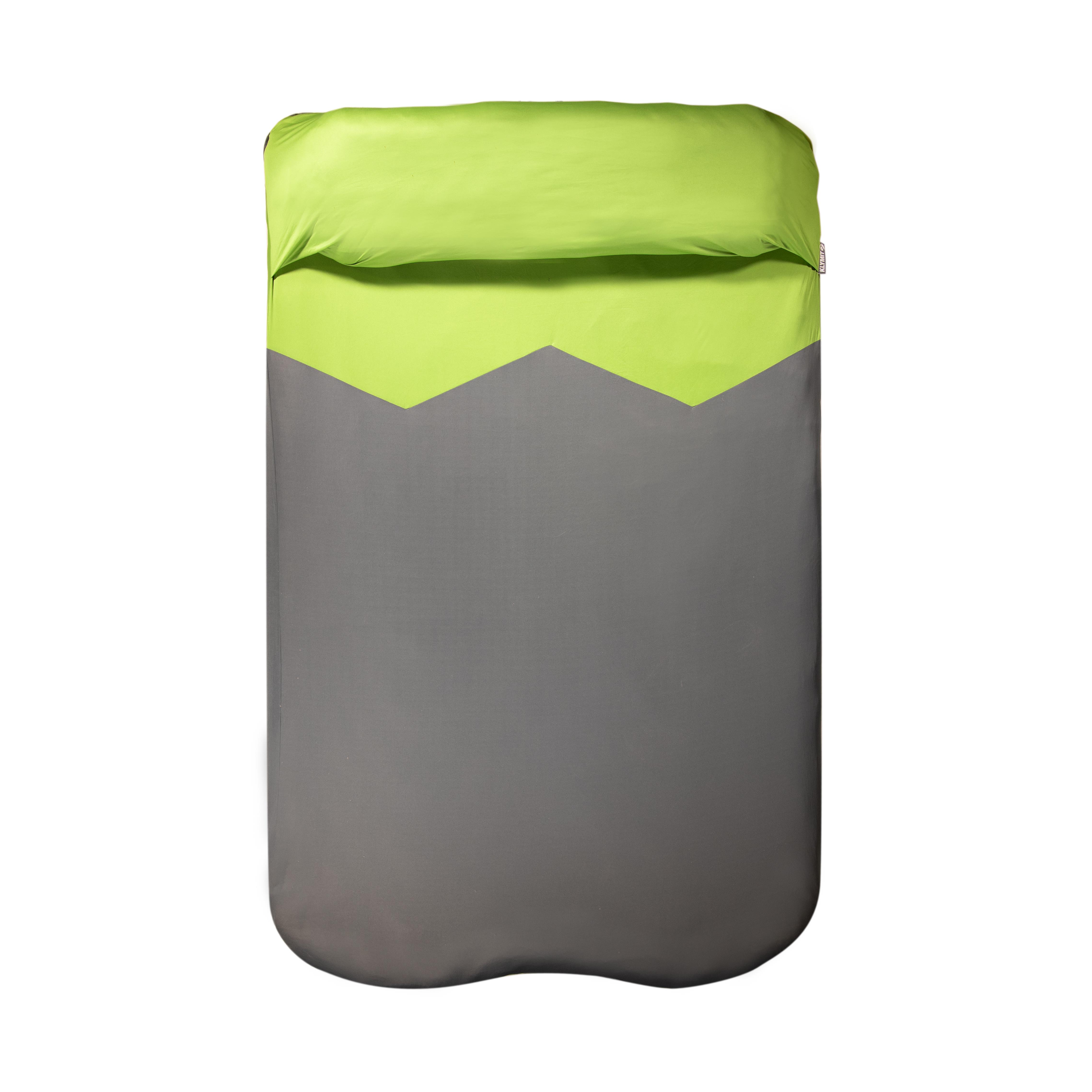 Double V Sheet Pad Cover - Green/Grey