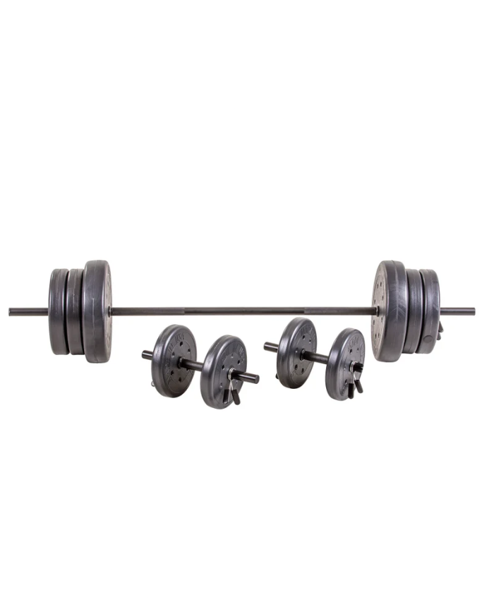 US Weight 105 Pound Barbell Weight Set For Home Gym| Adjustable Weight Set With Two Dumbbell Bars And Full 6 Ft Bar