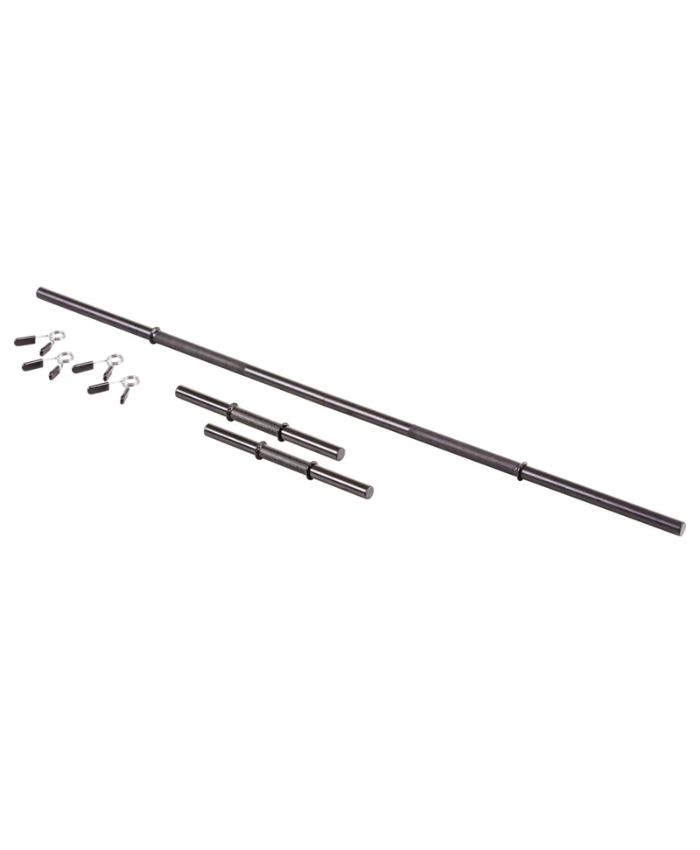 US Weight 105 Pound Barbell Weight Set for Home Gym| Adjustable Weight Set with Two Dumbbell Bars and Full 6 Ft Bar