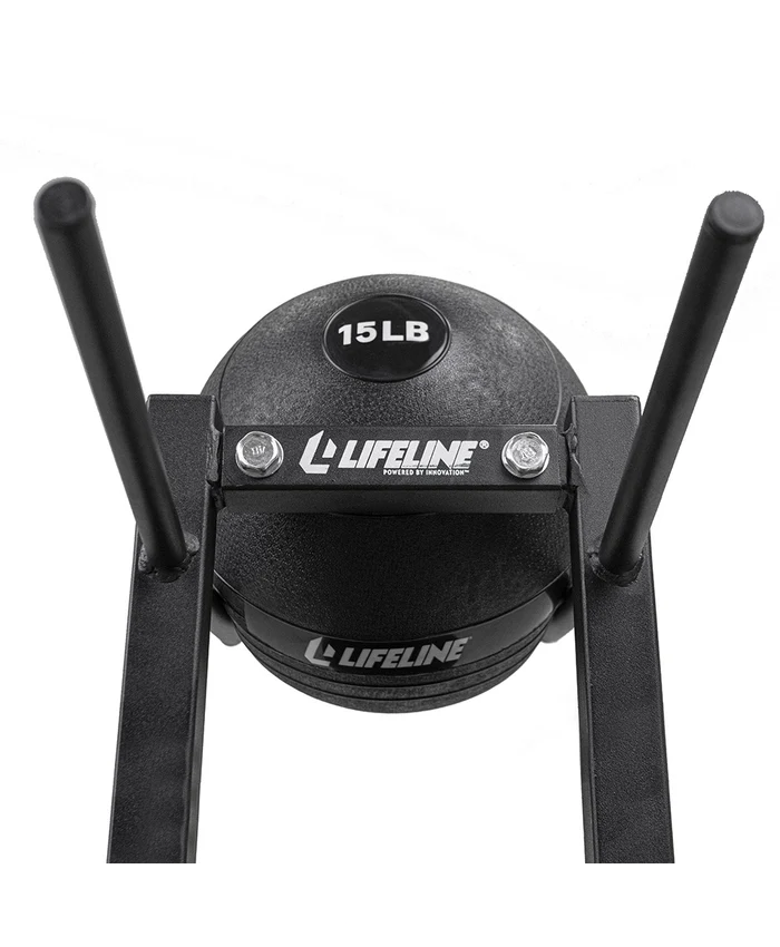 Lifeline Fitness Slam Ball Rack – Vertical 8-Tier Storage Solution