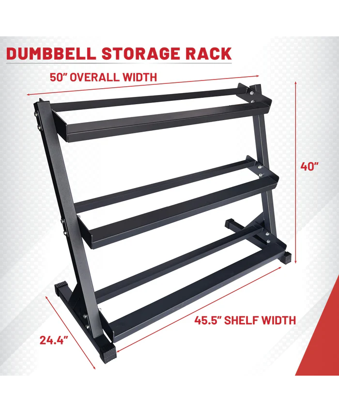 Lifeline 3-tier Dumbbell Rack