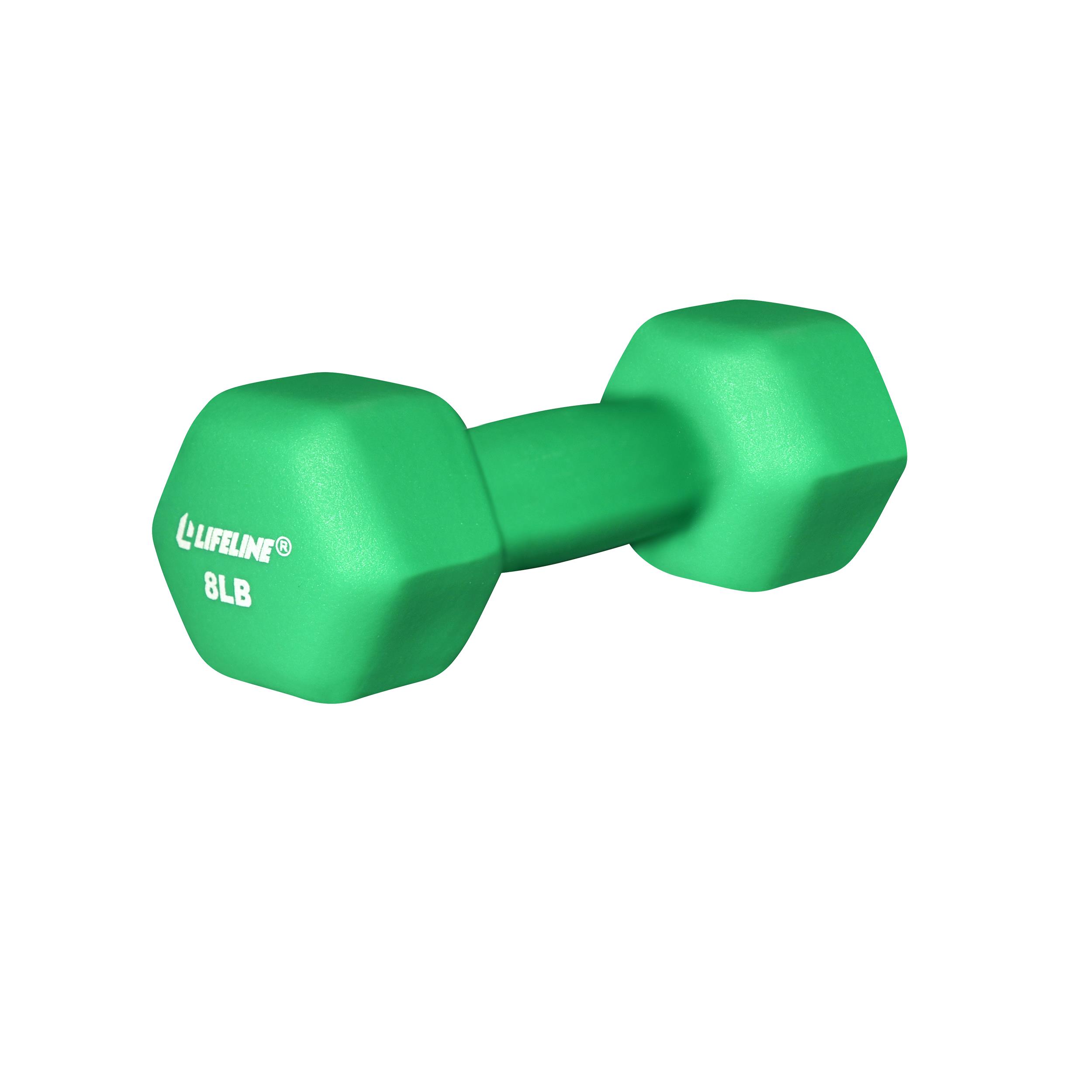 Lifeline - Hex Neoprene Dumbbell, 8 Lbs
