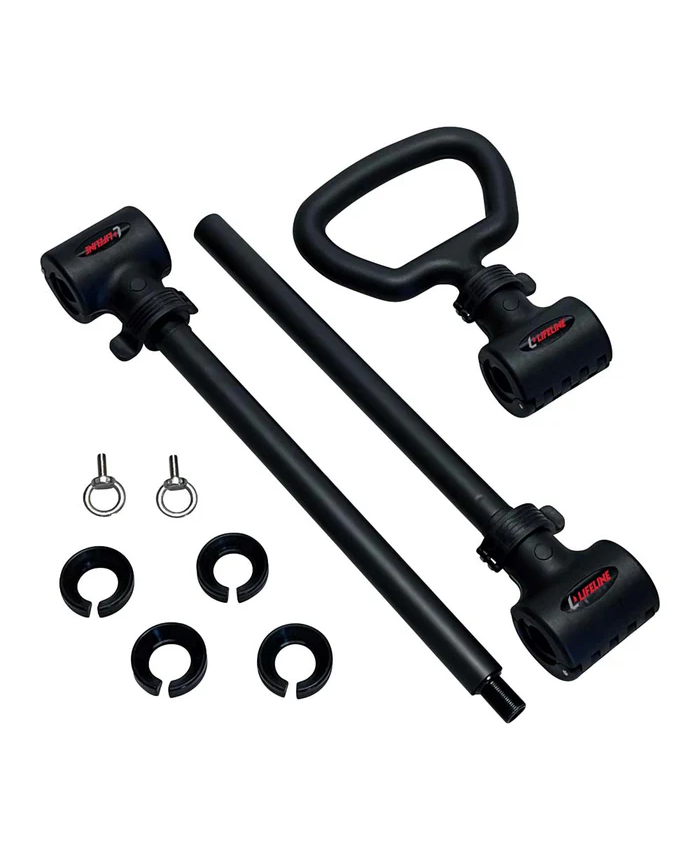 Lifeline Fitness Dumbbell Converter Set – Transform Dumbbells Into Barbell & Kettlebell With Resistance Training FeaturesV