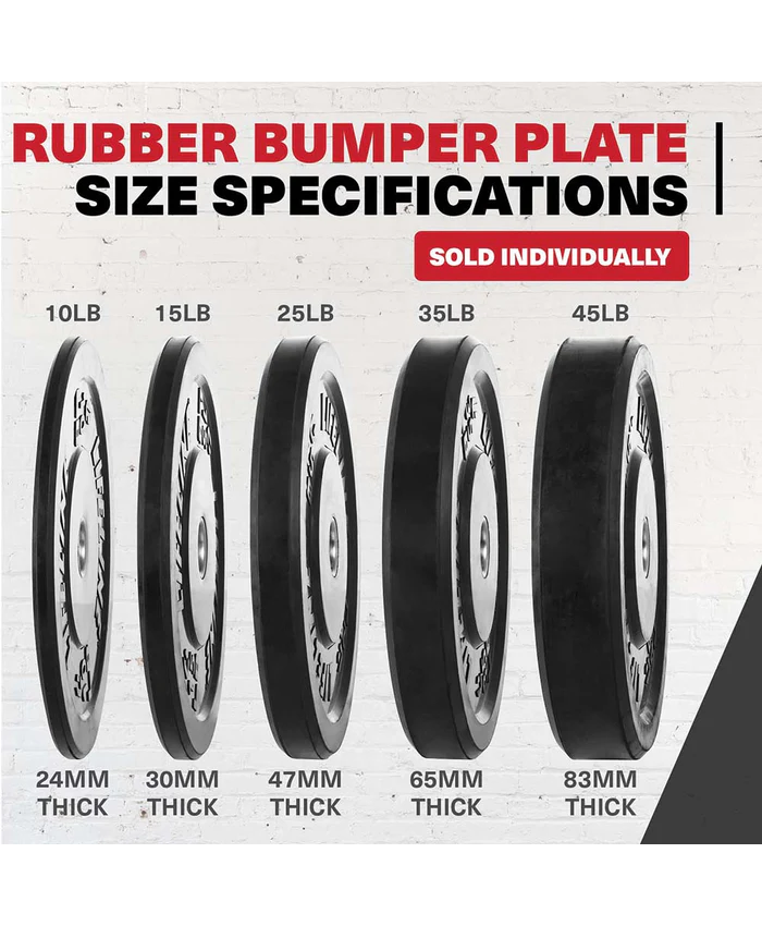 Lifeline Fitness Olympic Rubber Bumper Weight Plate - Single 2