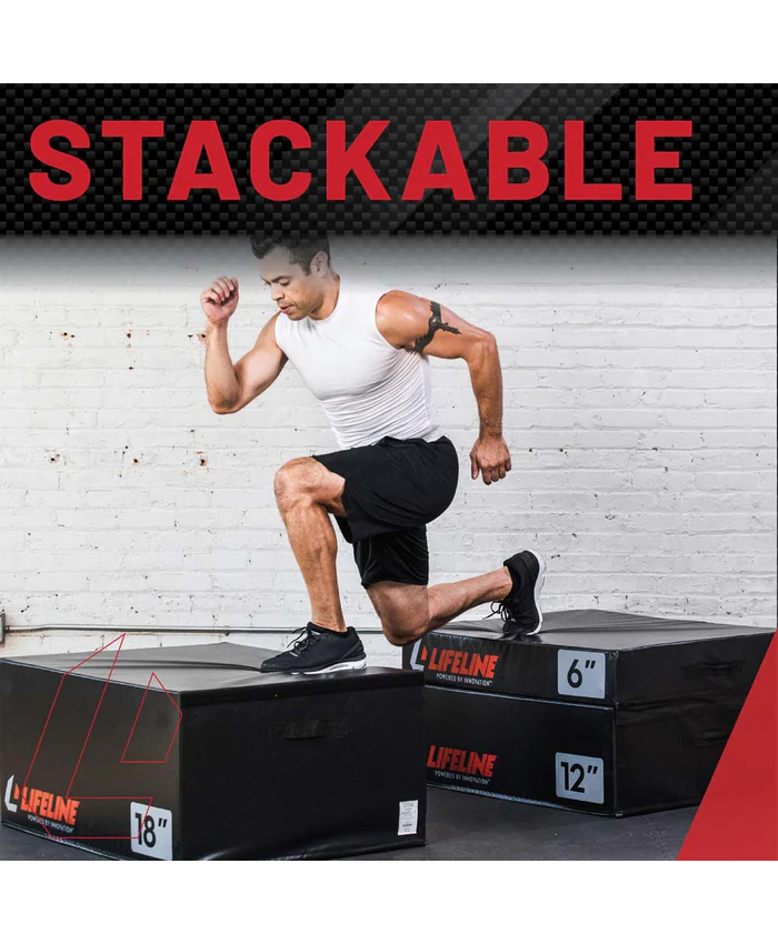 Foam Plyo Boxes - Workout Equipment for Home Gym - Plyometric Boxes for Cardio, Agility, Jump Training