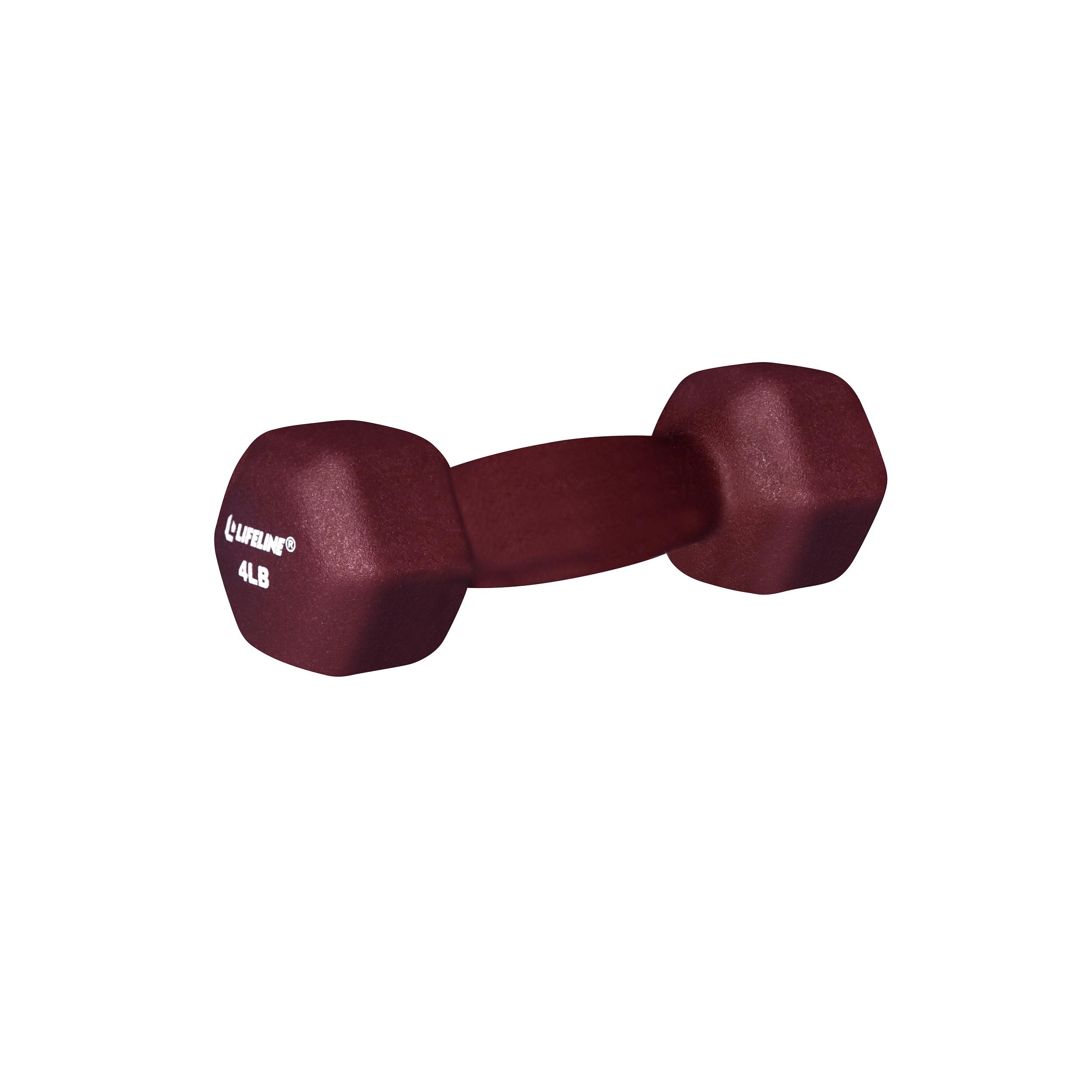 Lifeline - Hex Neoprene Dumbbell, 4 Lbs