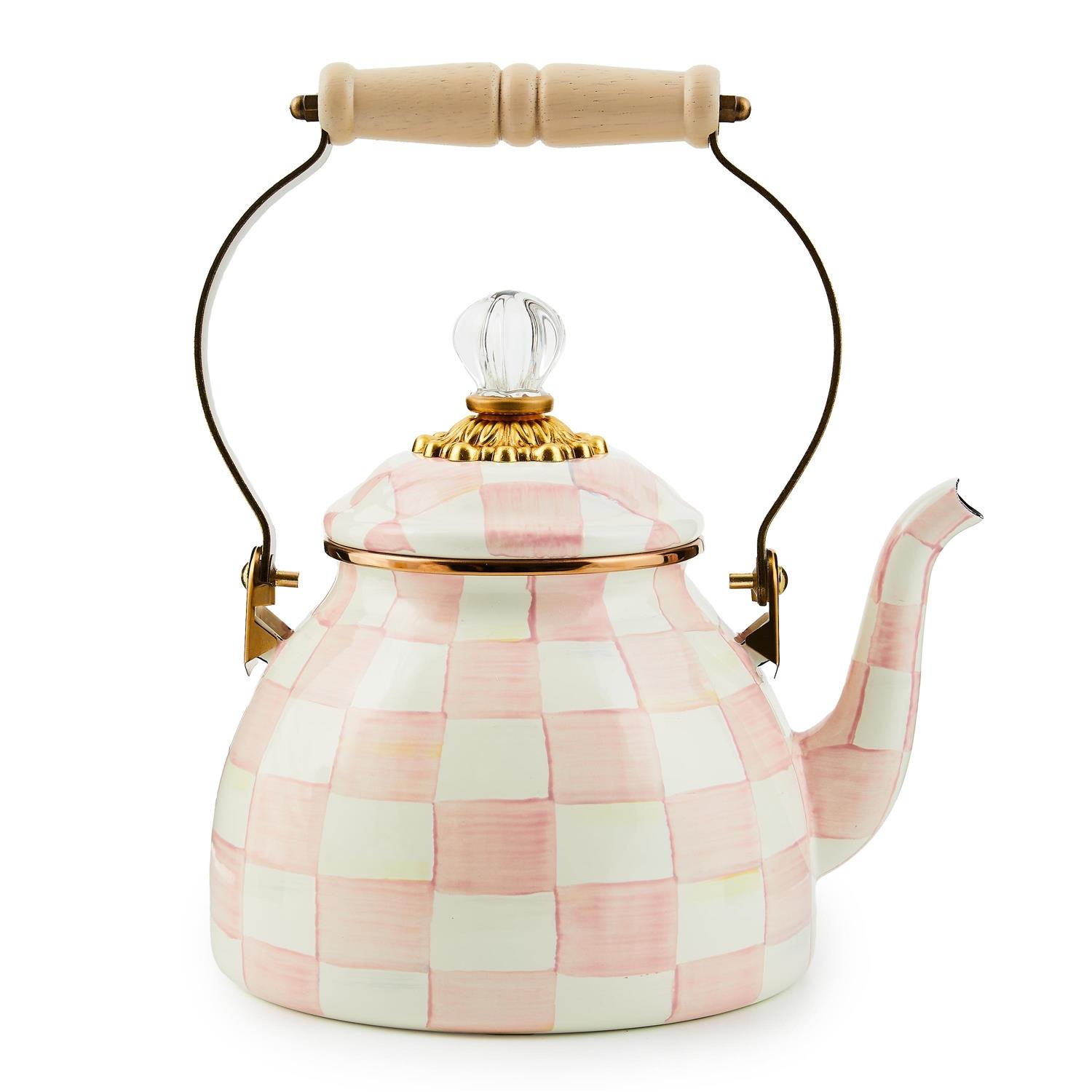 Rosy Check 2 Quart Tea Kettle