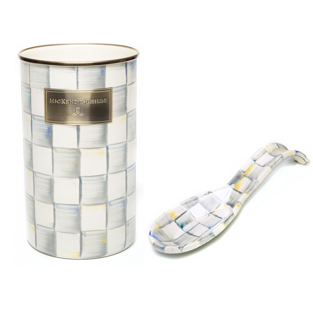 Sterling Check Utensil Holder Bundle