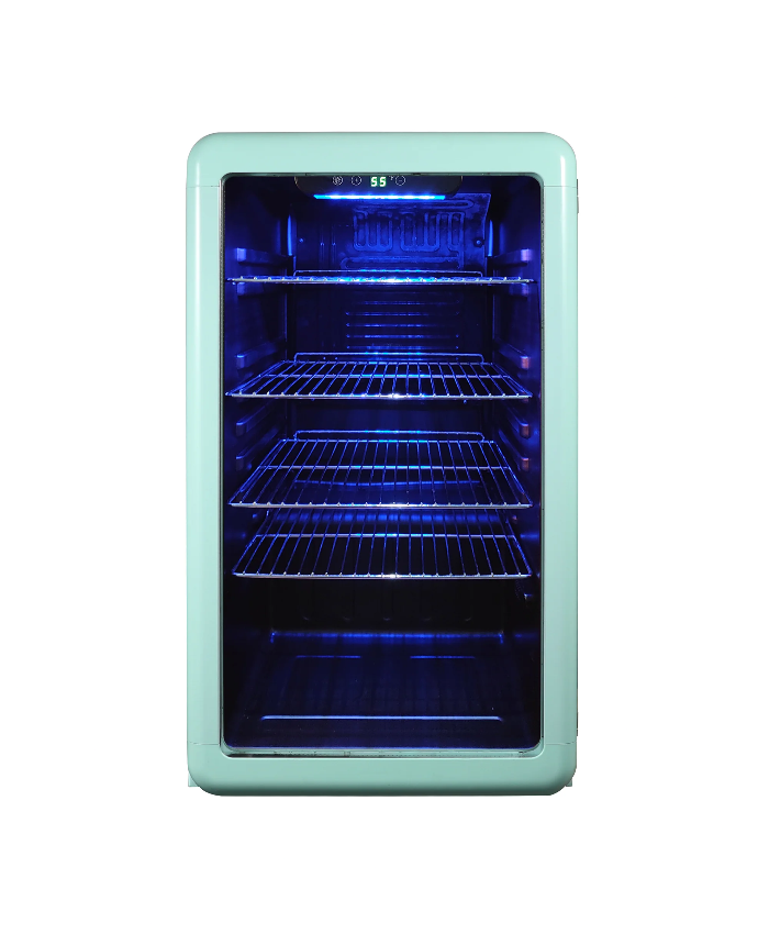 3.4 Cu. Ft. Retro Beverage Cooler In Mint Green,