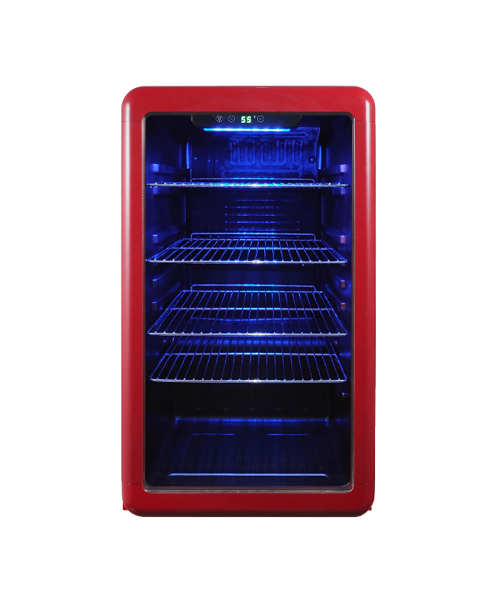 3.4 Cu. Ft. Retro Beverage Cooler In Red