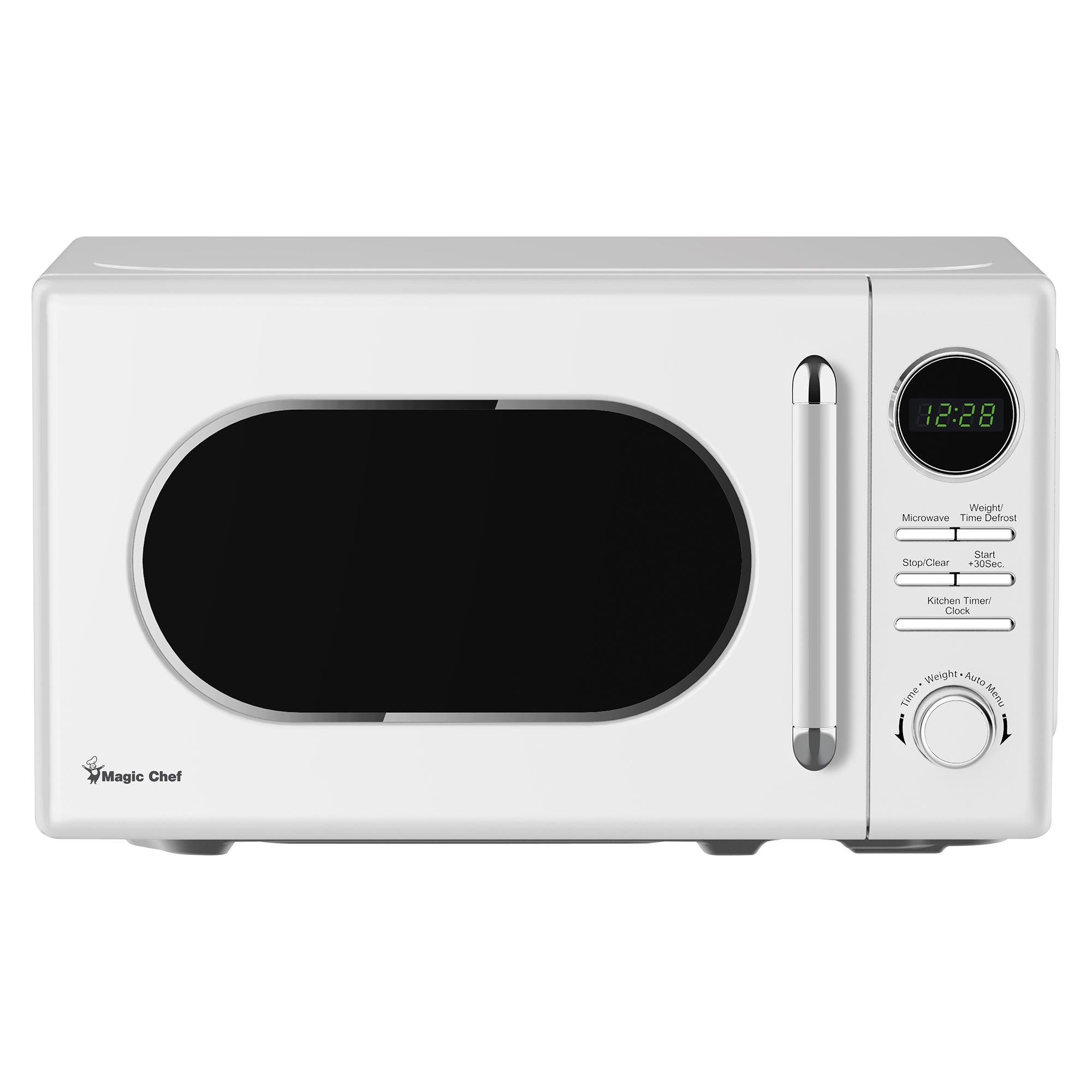 0.7 Cu. Ft. 700 Watt Retro Style Microwave Oven - White
