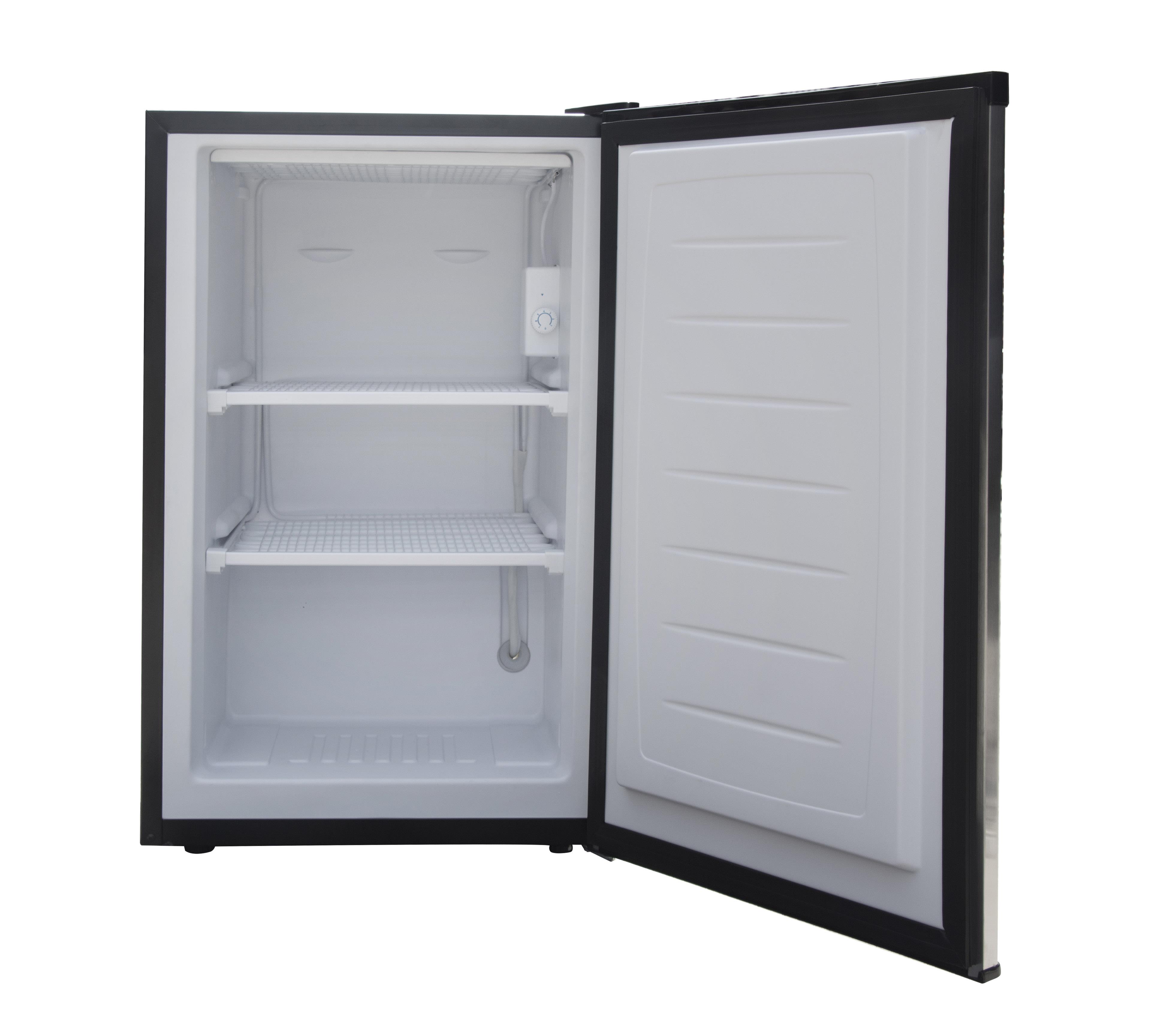 3.0 Cu. Ft. Upright Freezer - Stainless Look