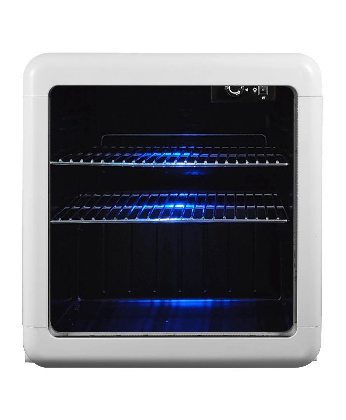 1.7 Cu. Ft. Retro Mini Beverage Cooler In White